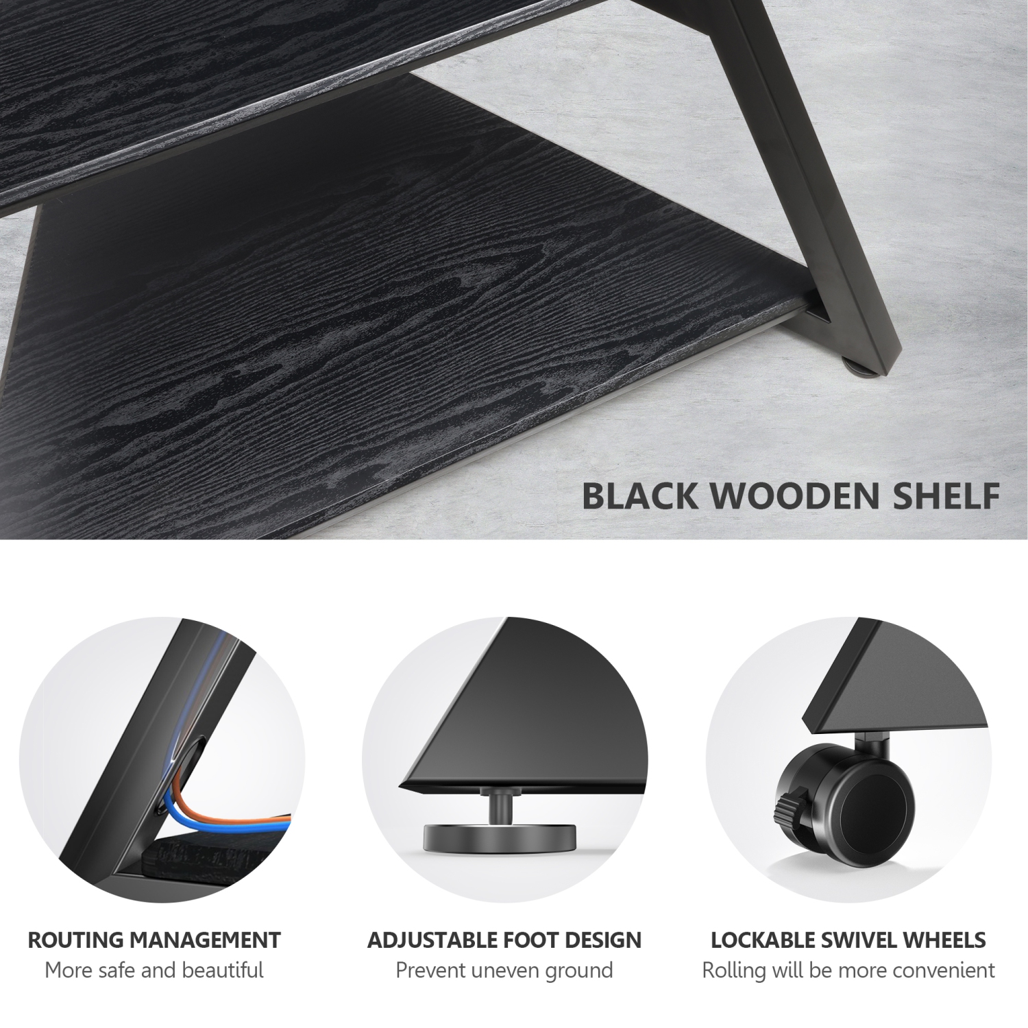 FITUEYES Art Floor TV Stand for 43-75 Inch TVs LCD/LED Screens Height Adjustable Universal TV Mount Stand with Wire Management, VESA 400x600mm