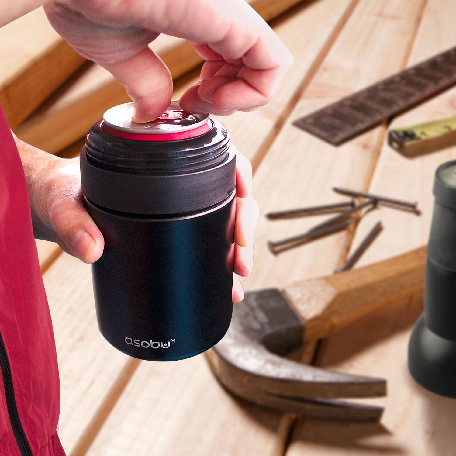 Asobu Frosty Beer 2 Go Vacuum Insulated Double Walled Stainless Steel Beer Bottle and Can Cooler with Beer Opener