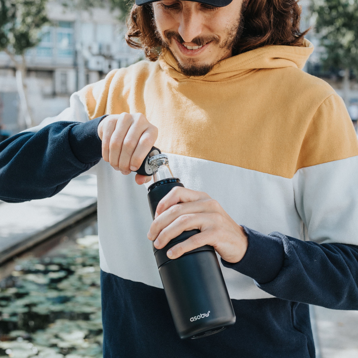 Asobu Frosty Beer 2 Go Vacuum Insulated Double Walled Stainless Steel Beer Bottle and Can Cooler with Beer Opener