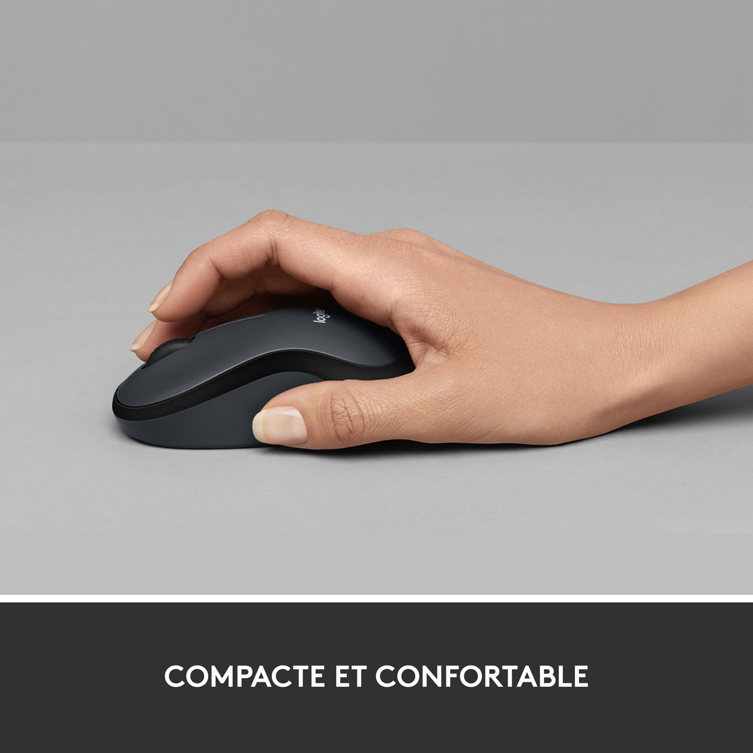 Souris optique sans fil de 1000 ppp M220 Silent de Logitech - Graphite