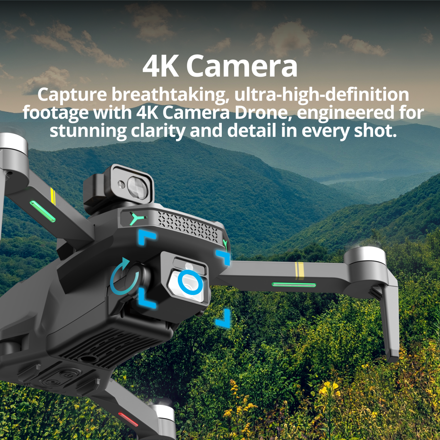 The Bigly Brothers E59 Mark III Delta Black Superior Edition, GPS Drone, Below 249 Grams, 4k Camera, 1 Key Return Home, All Around Obstacle