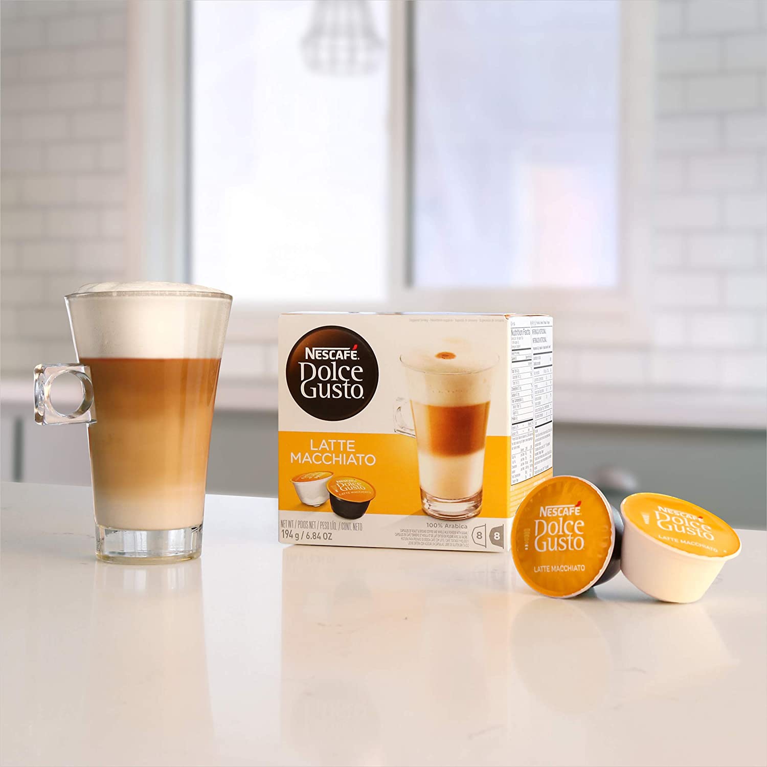 Nescafe Dolce Gusto Coffee Pods Latte Macchiato 16 capsules