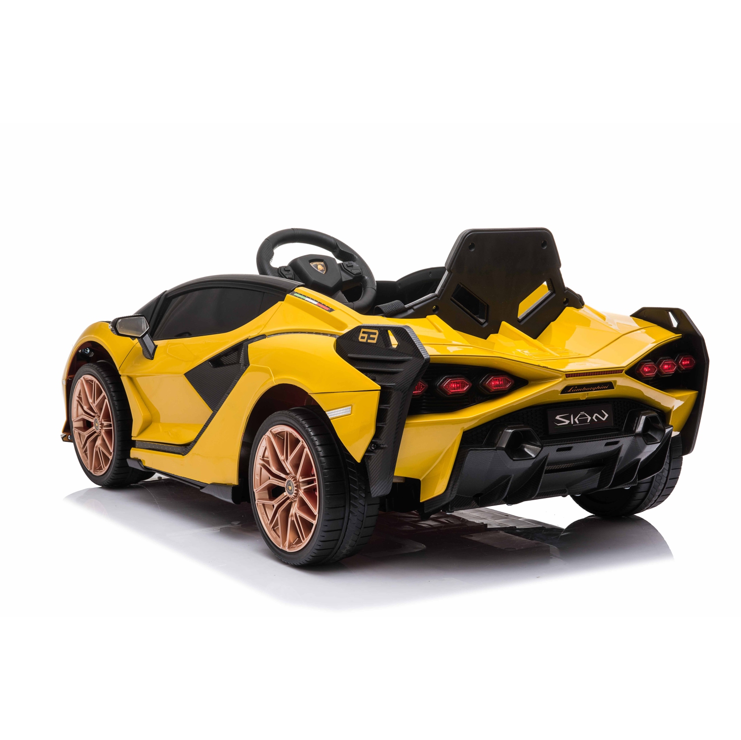 Voltz Toys 12V Ride On Car for Kids, Official Licensed Lamborghini SIAN, Battery Powered Electric Car with Remote Control, LED Lights and MP3 Player