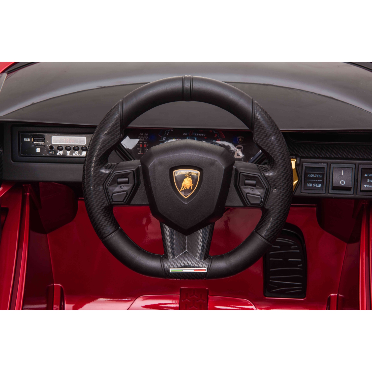 Voltz Toys 12V Ride On Car for Kids, Official Licensed Lamborghini SIAN, Battery Powered Electric Car with Remote Control, LED Lights and MP3 Player