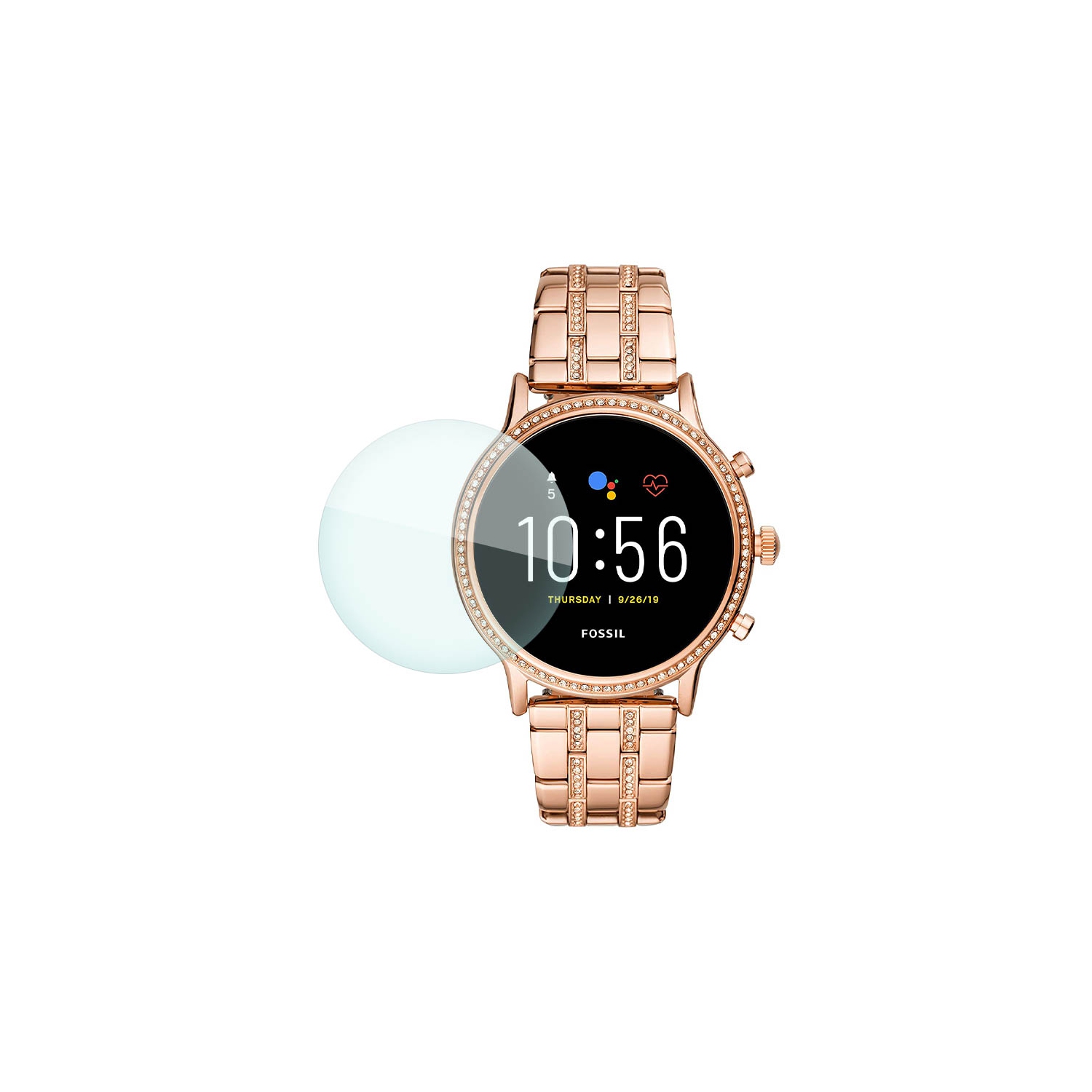 Protecteur d’écran de StrapsCo pour montre intelligente/film trempé/Julianna gén. 5 de Fossil-Paquet de 3