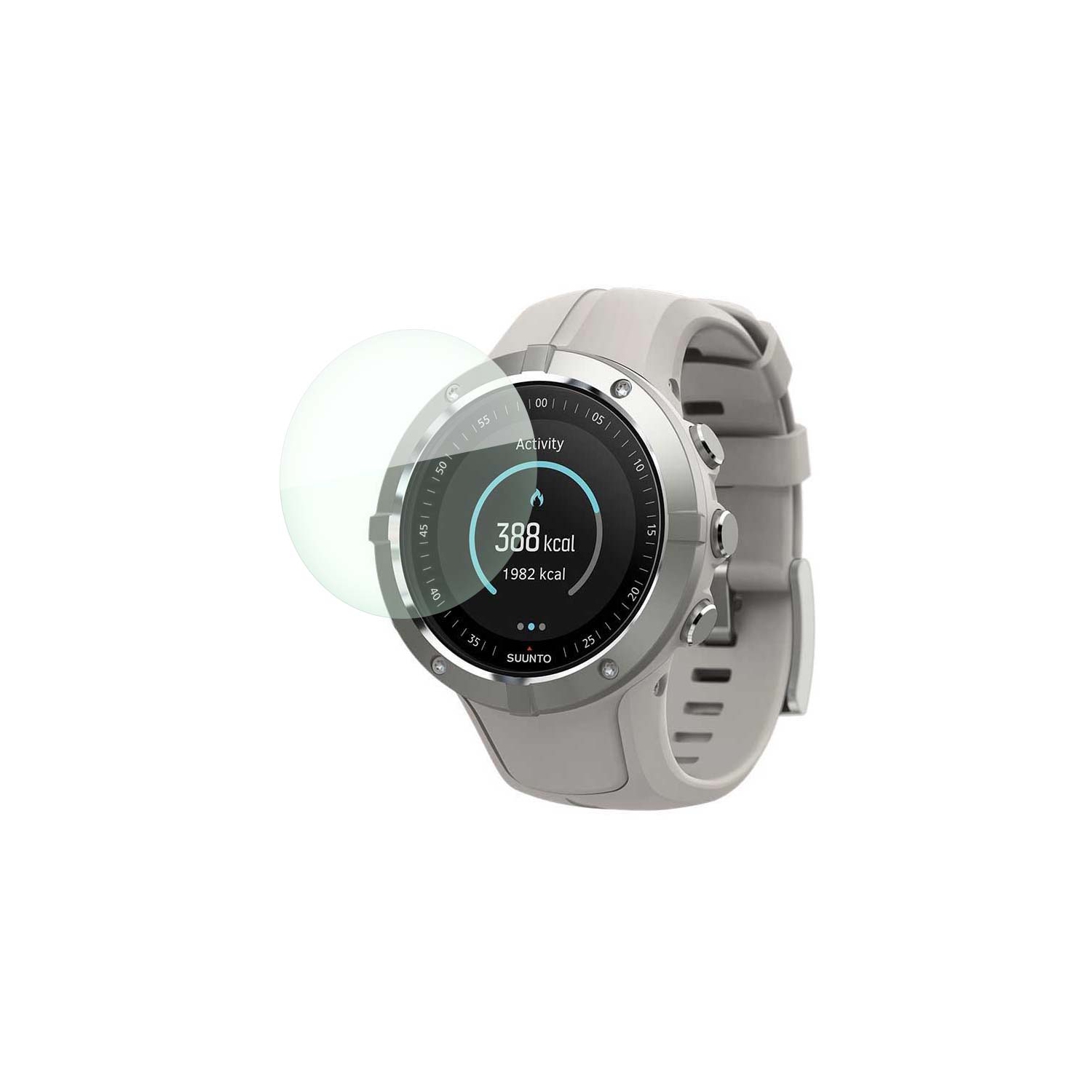 Protecteur d’écran en verre trempé de StrapsCo pour montre intelligente au poignet Spartan Trainer HR de Suunto - Paquet de 1