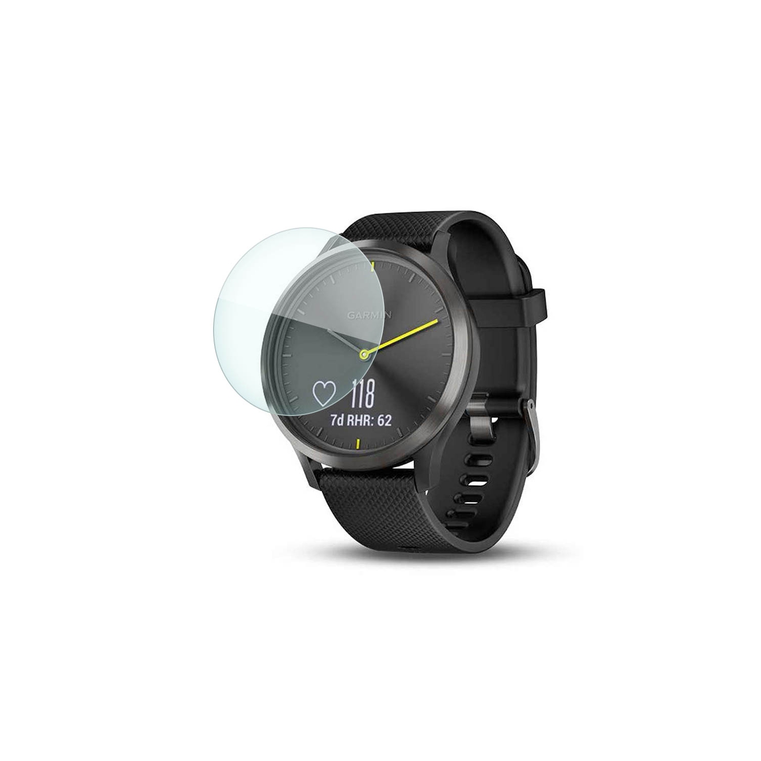 StrapsCo protecteur d'écran de film trempé pour Garmin Vivomove HR - 1 Pack