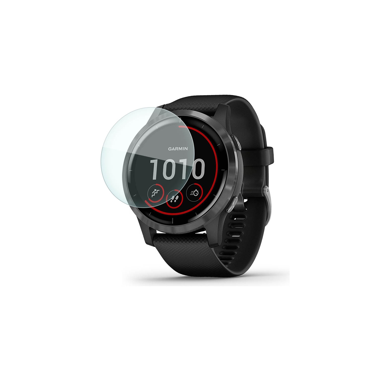 Protecteur d’écran de StrapsCo pour montre intelligente pellicules trempé de Garmin pour Vivoactive 4 - Paquet de 3