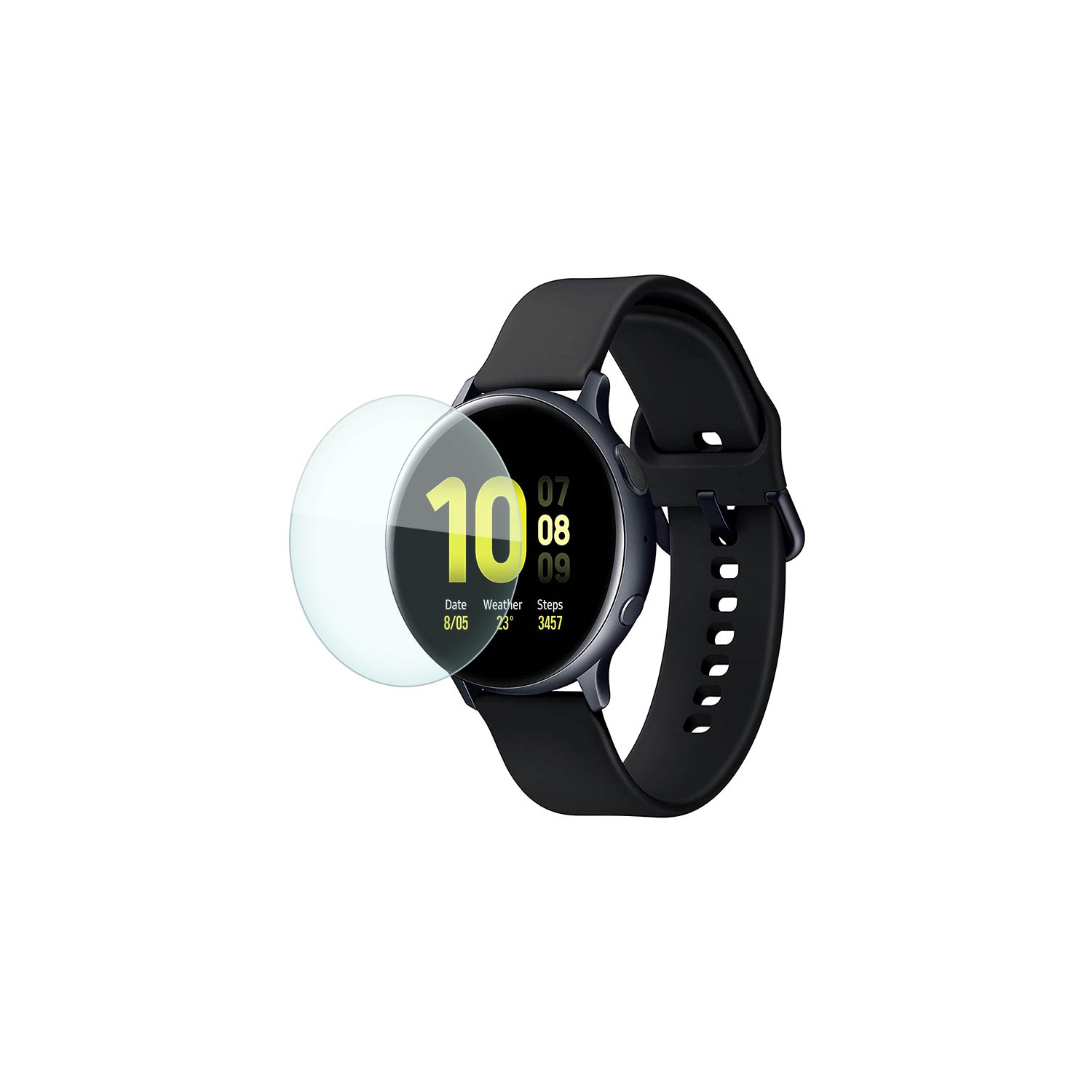 StrapsCo Tempered Film Screen Protector for Samsung Galaxy Watch Active2 - 1 Pack (1 Screen Protector)