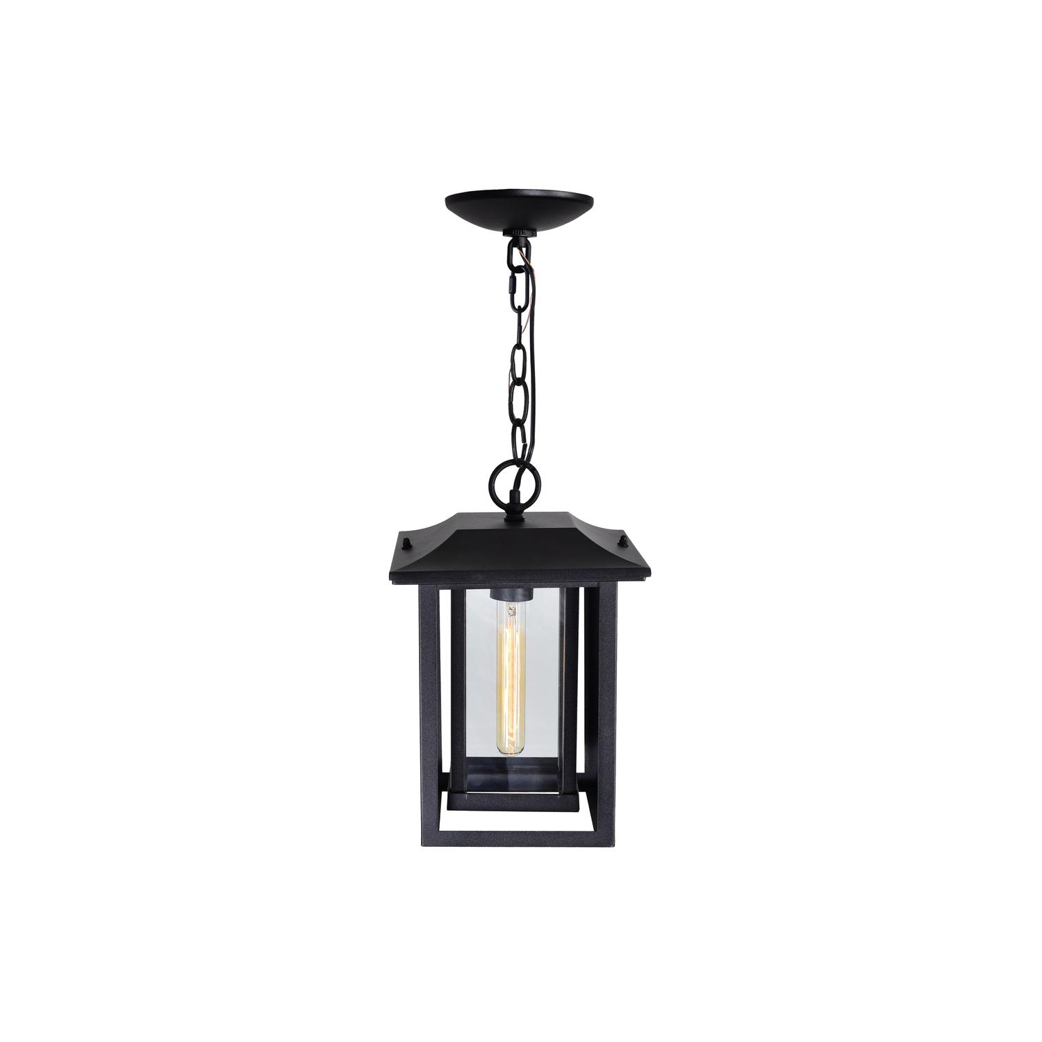 Winfield 1 Light Black Outdoor Hanging Light