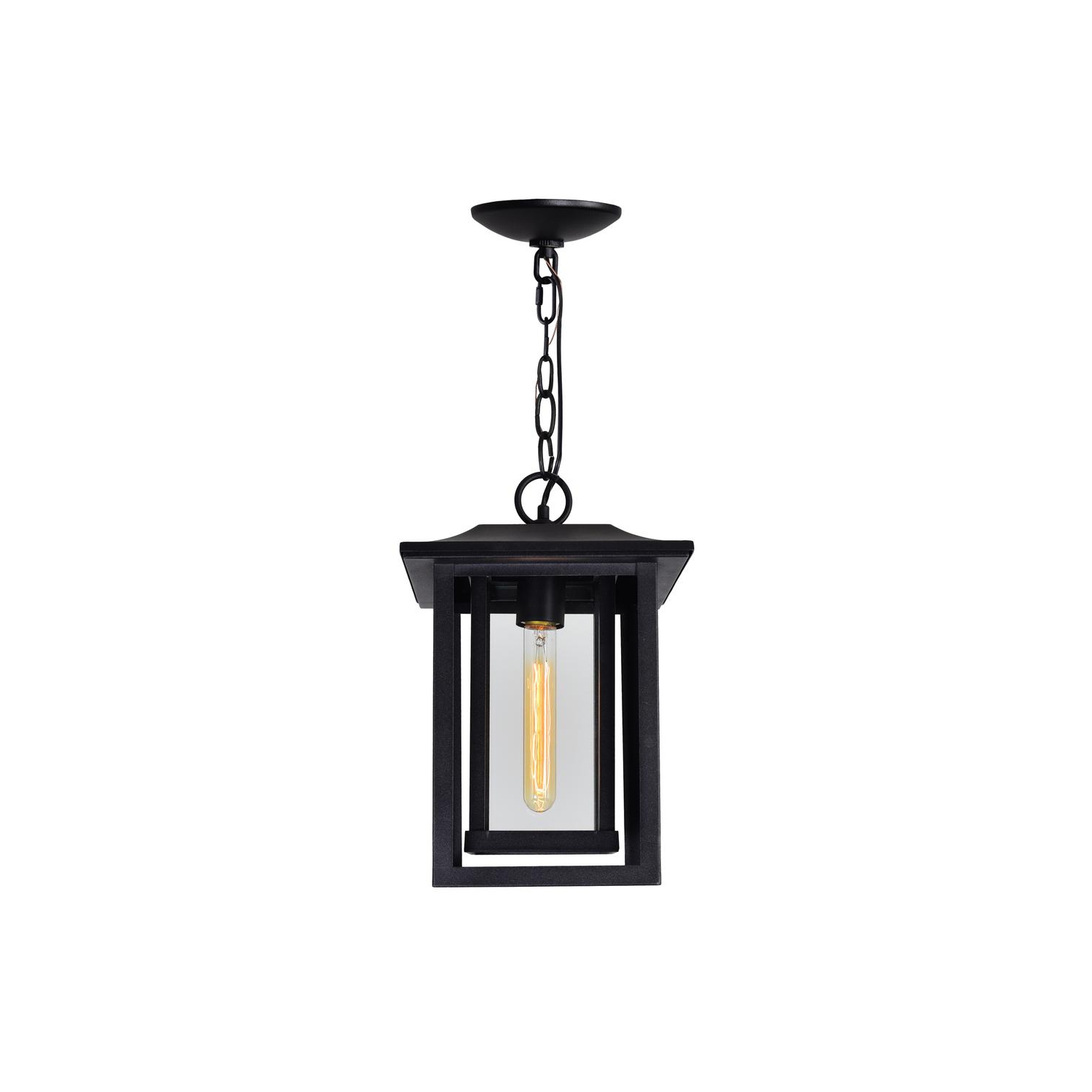 Winfield 1 Light Black Outdoor Hanging Light