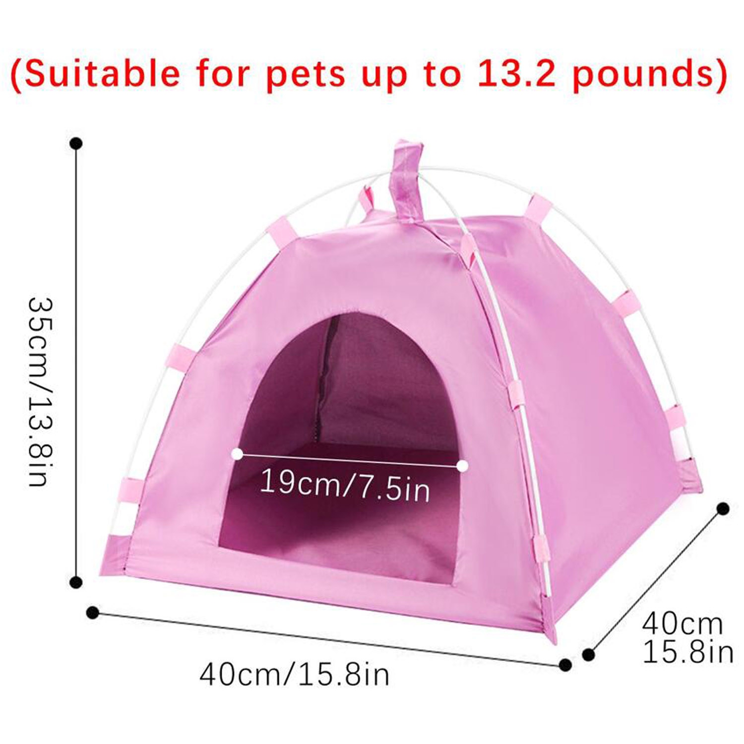 ISTAR Breathable Washable Pet Puppy Kennel Dog Cat Folding Indoor Outdoor House Bed Tent