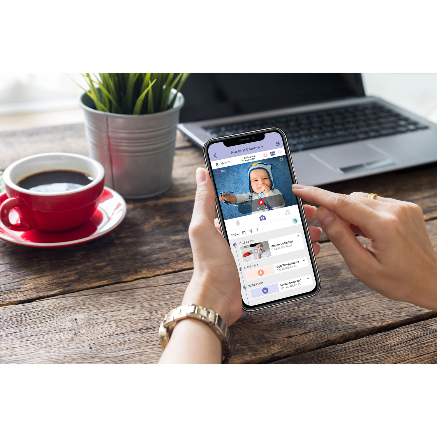 Hubble Nursery Pal Crib Edition 5" Video Baby Monitor w/ Night Vision & 2-Way Communication