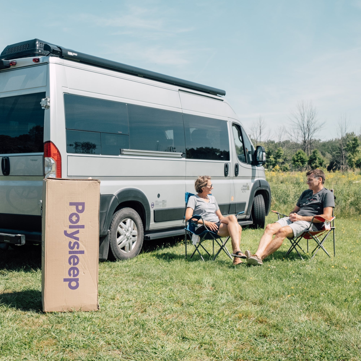 Polysleep 10" RV Antimicrobial Memory Foam Mattress — Breathable Top Layer & Soft Liquid Repellent Cover, Premium Hybrid Bed in a Box, Made in Canada