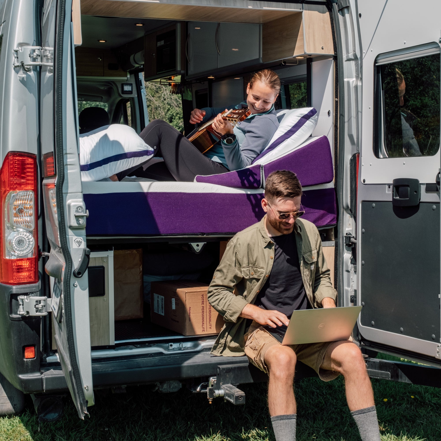 Polysleep 10" RV Antimicrobial Memory Foam Mattress — Breathable Top Layer & Soft Liquid Repellent Cover, Premium Hybrid Bed in a Box, Made in Canada