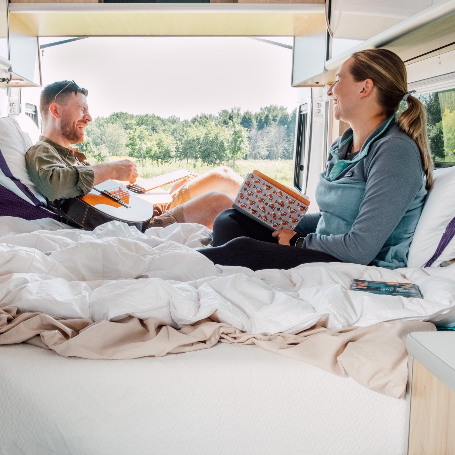 Polysleep 10" RV Antimicrobial Memory Foam Mattress — Breathable Top Layer & Soft Liquid Repellent Cover, Premium Hybrid Bed in a Box, Made in Canada