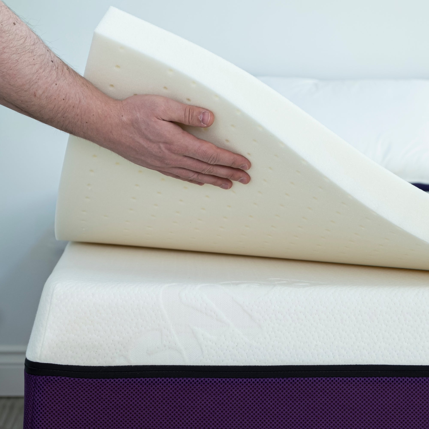 Polysleep 2" Memory Foam Mattress Topper | Antimicrobial & Hybrid Medical Grade Breathable Foam for a Comfortable Sleep, 100% Made in Canada — ​King
