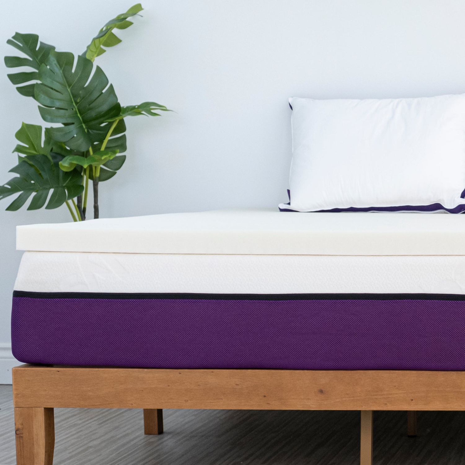 Polysleep 2" Memory Foam Mattress Topper | Antimicrobial & Hybrid Medical Grade Breathable Foam for a Comfortable Sleep, 100% Made in Canada — ​King