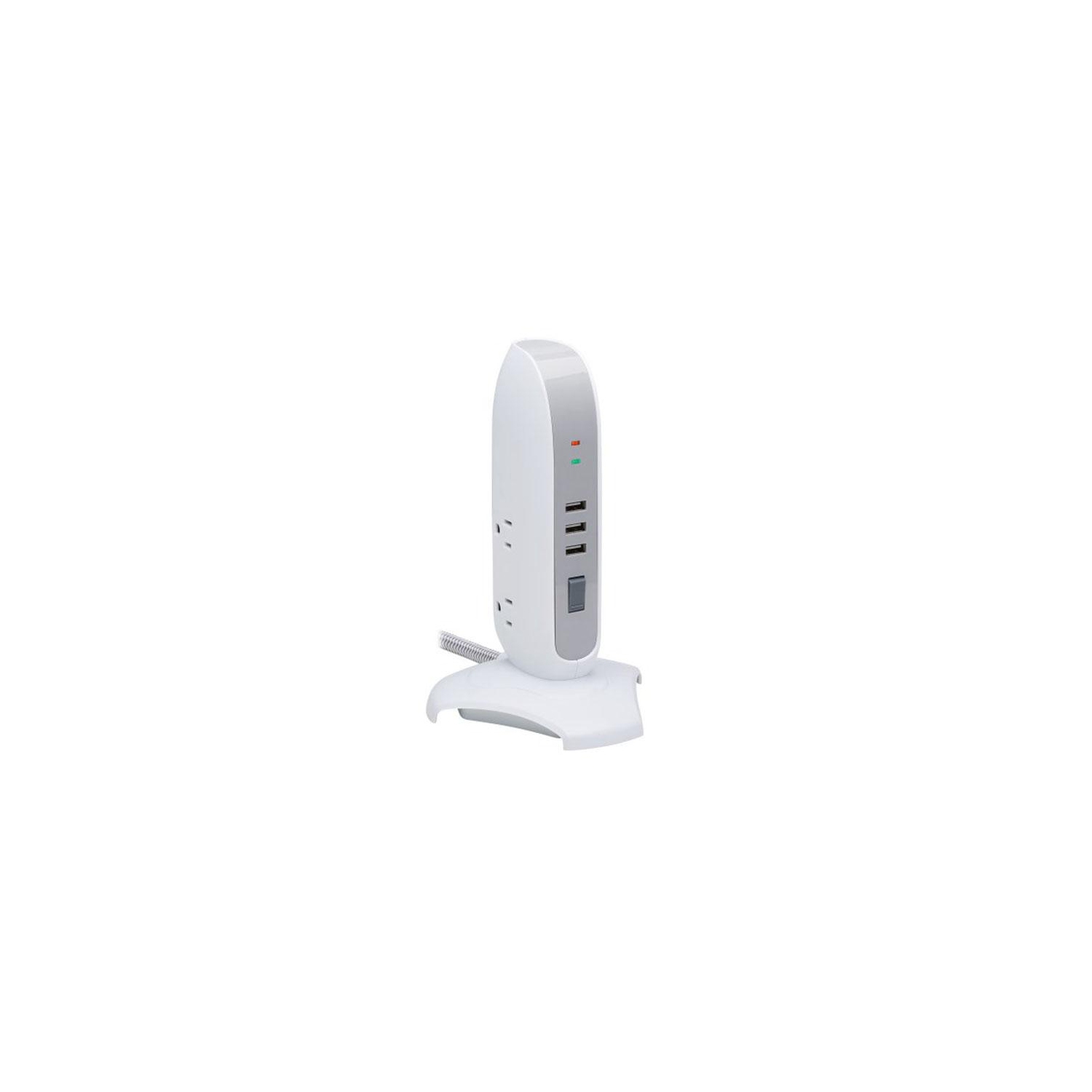 TRIPP LITE 5-OUTLET SURGE PROTECTOR TOWER WHT