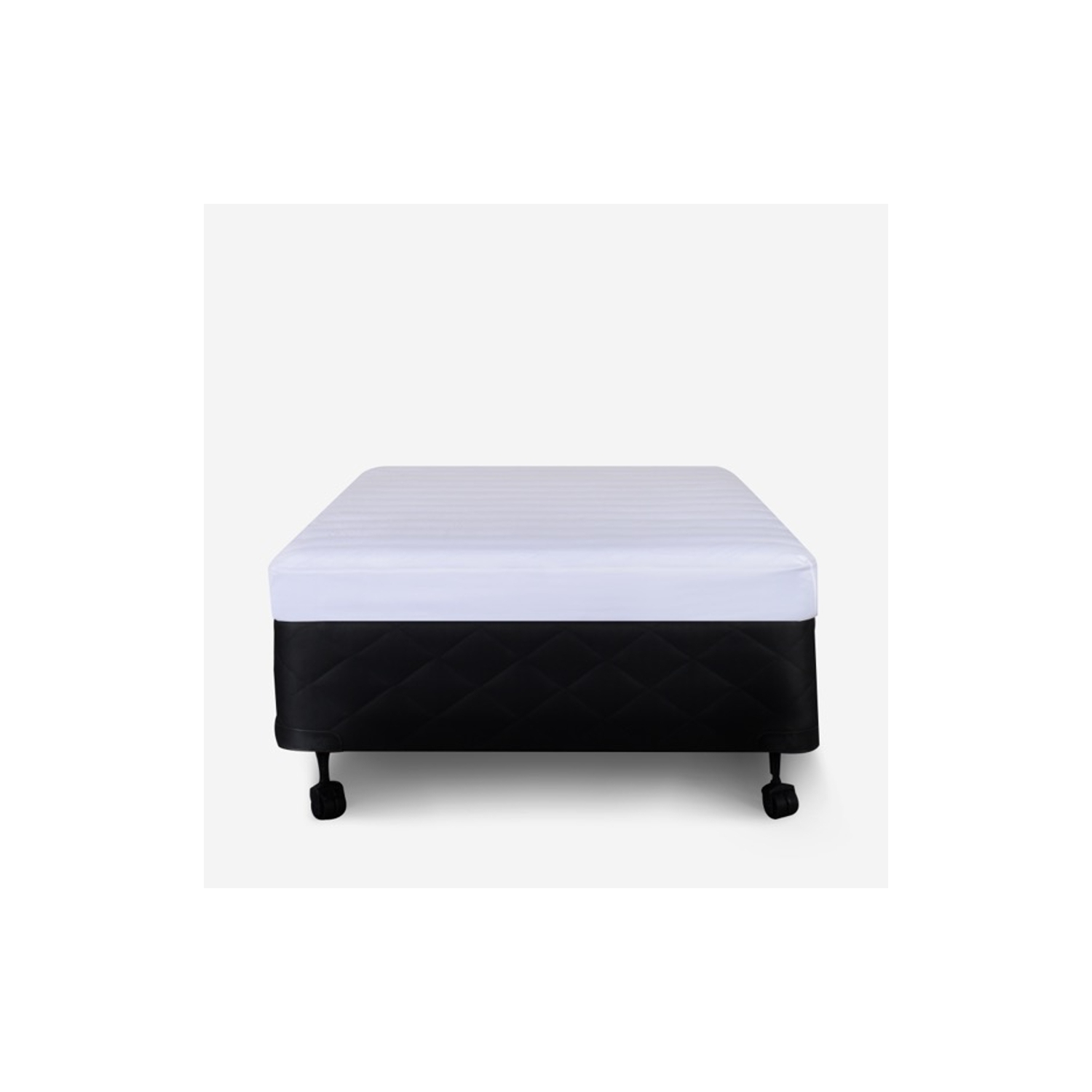 Cadre de lit en métal Sleep Country avec roulettes verrouillables – lit simple/jumeau TG/3/4