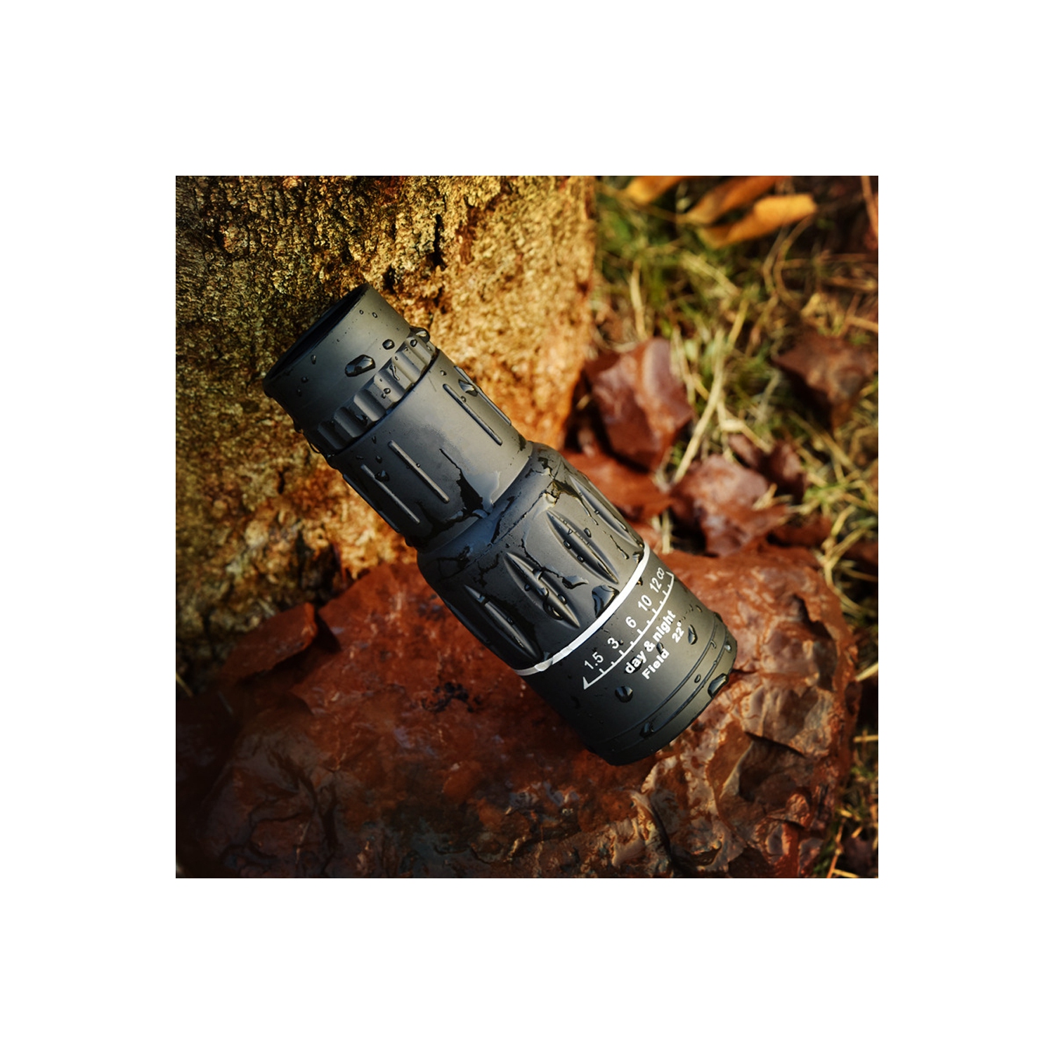 Classier 16x52 Zoom HD Smartphone Monocular Telescope Lens Hiking Scope black