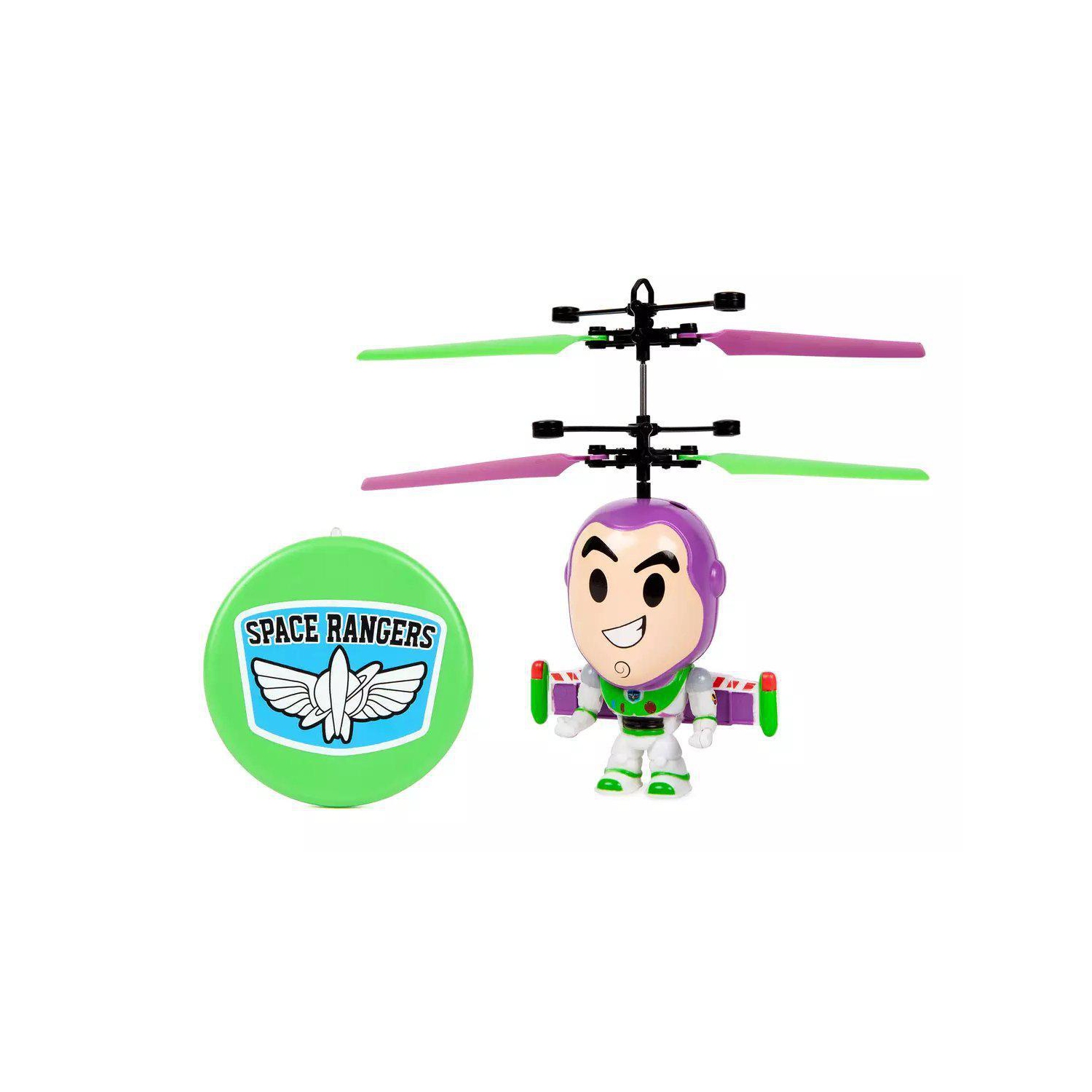 Disney Pixar Licensed Toy Story Buzz Lightyear Big Head Flying IR UFO Motion Sensing Helicopter