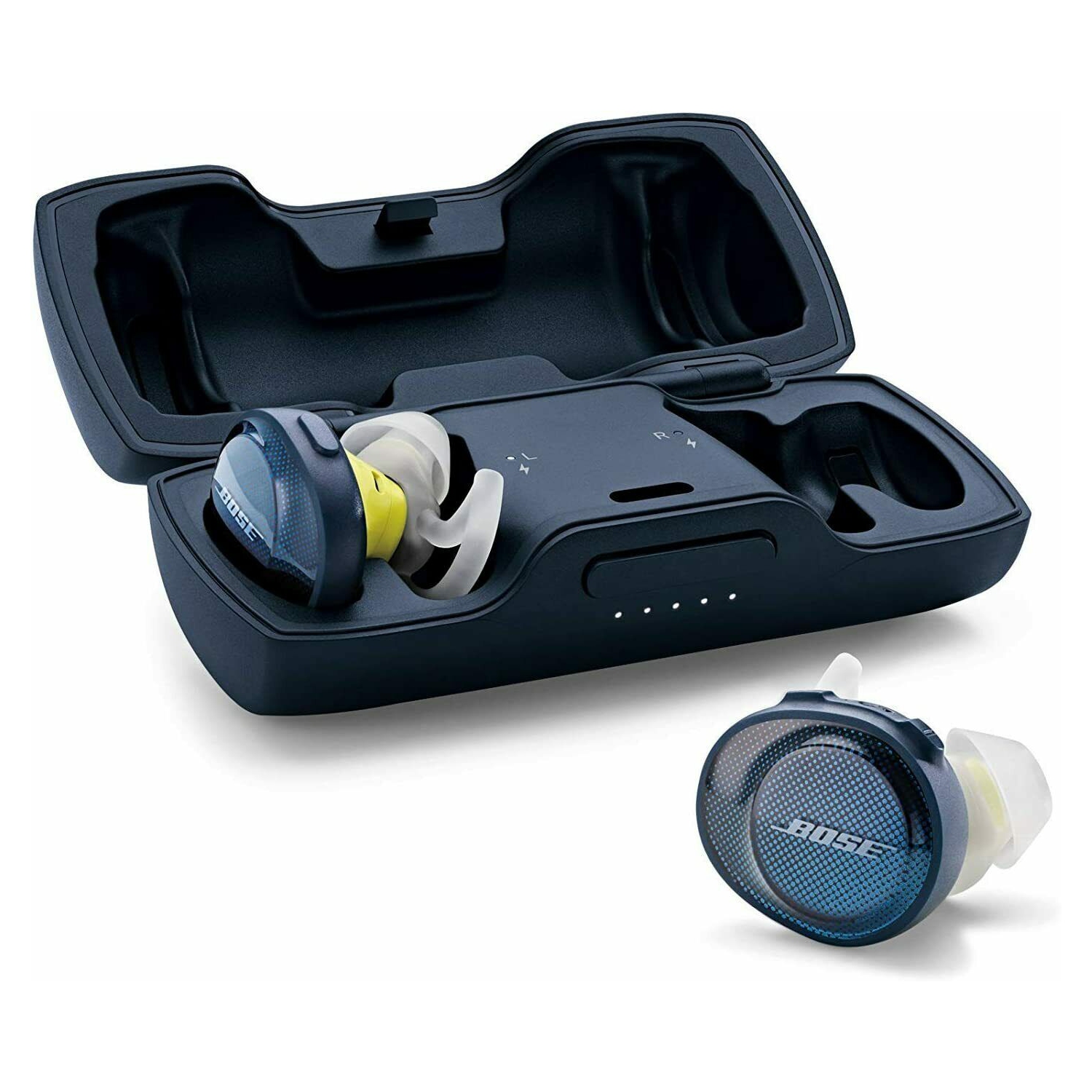 Refurbished (Good) - Bose SoundSport Free Wireless Headphones TWS Sports Bluetooth Mic Earphones - Navy