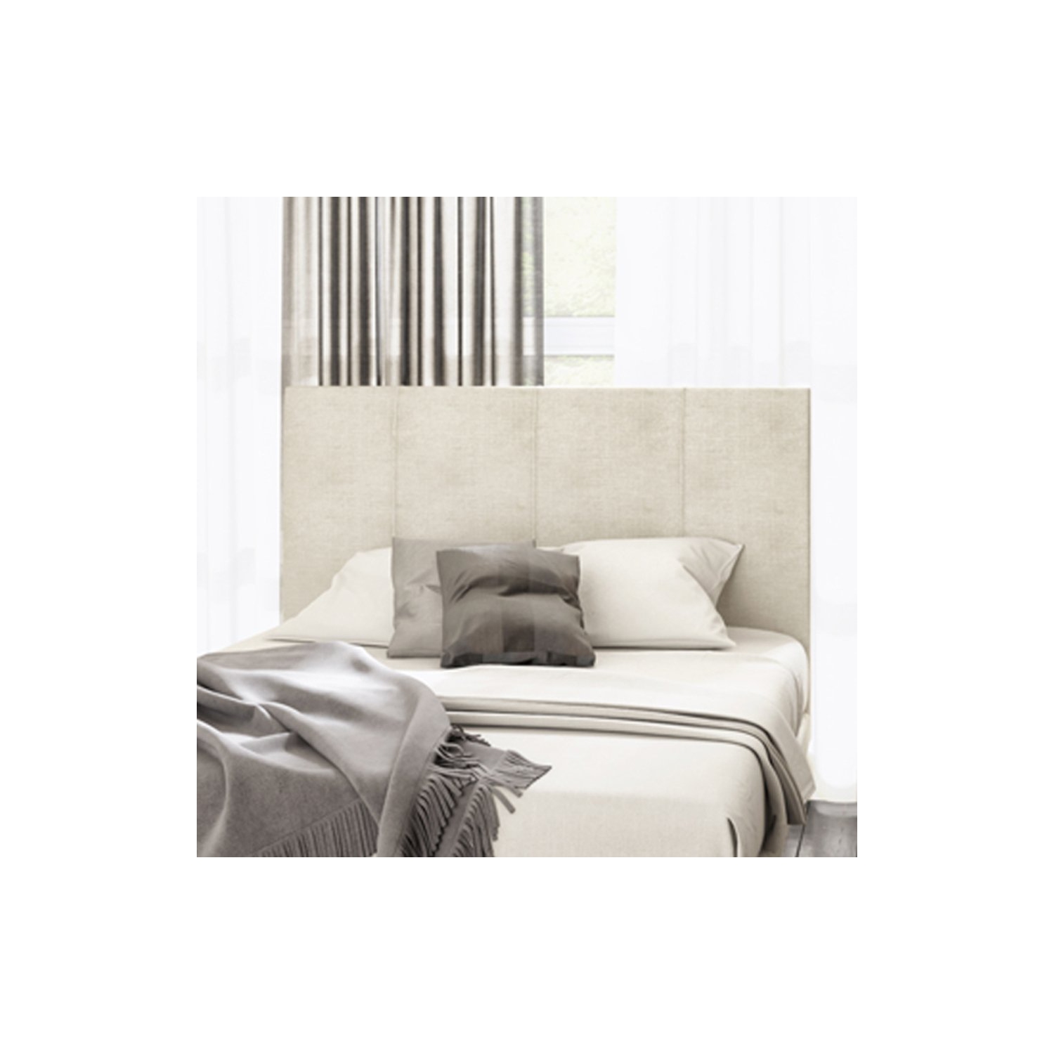 Sleep Country Dakota Modern Upholstered Headboard - Double/Full - Natural