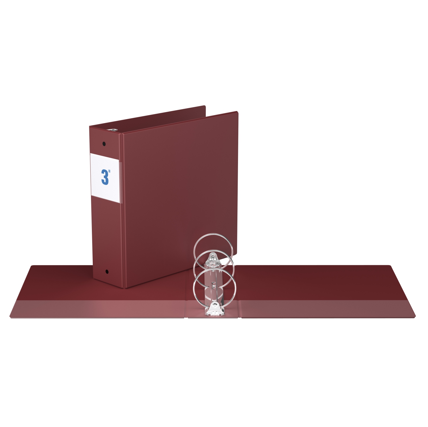 Davis Group Premium Economy Round Ring Binder, 6 Pack, 3" - Burgundy