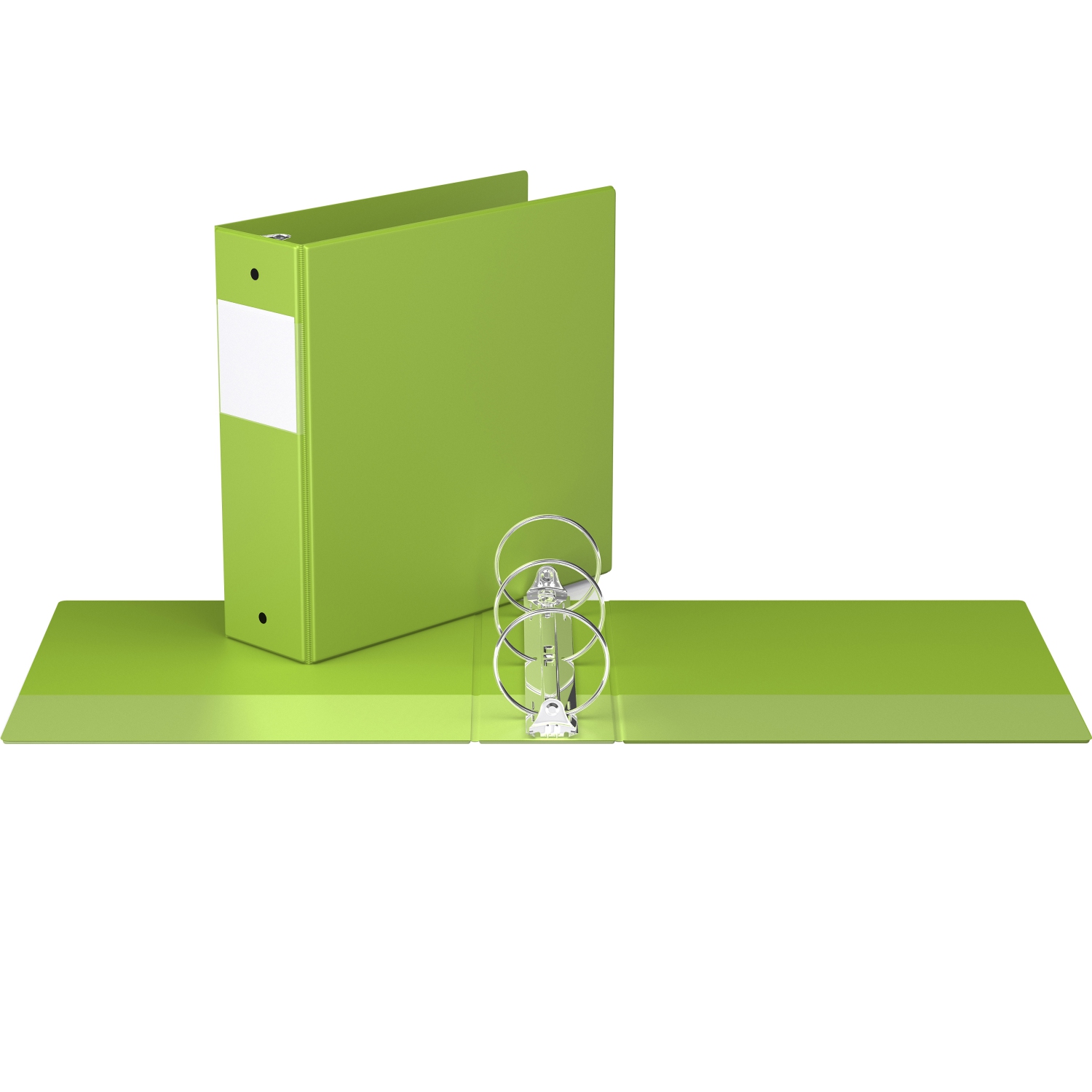 Davis Group Premium Economy Round Ring Binder, 6 Pack, 3" - Lime Green