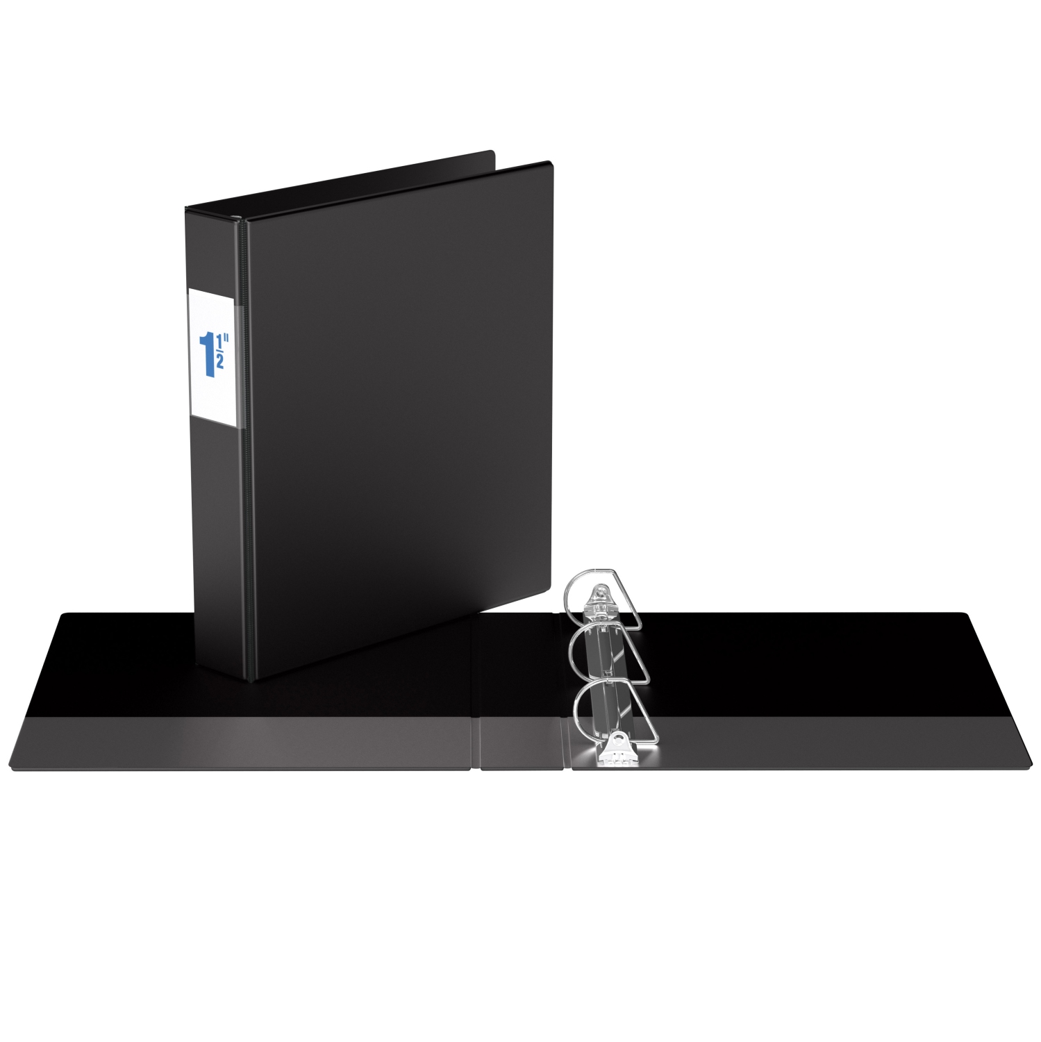 Davis Group Premium Economy D Ring Binder, 6 Pack, 1.5" - Black