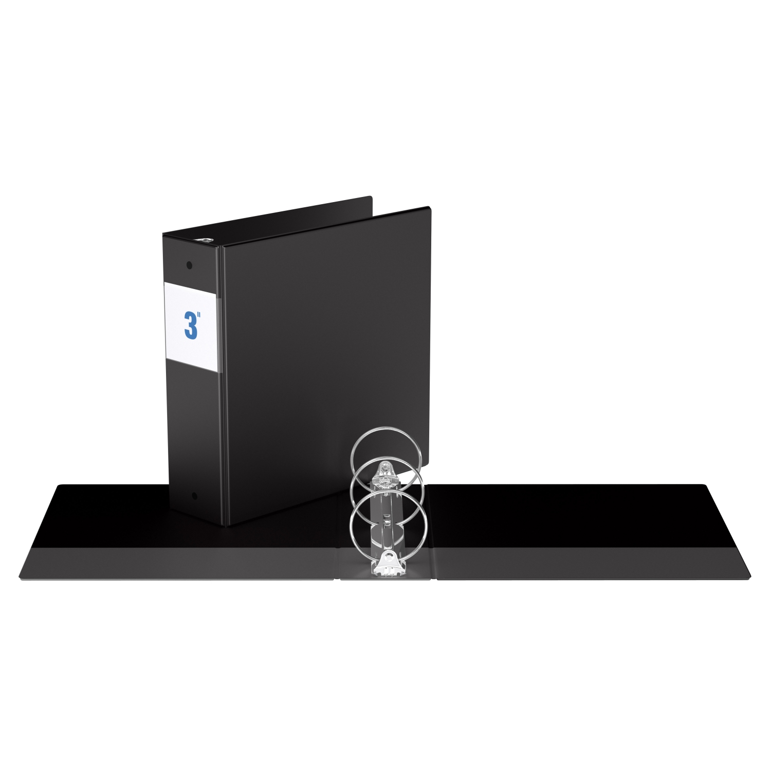 Davis Group Premium Economy Round Ring Binder, 6 Pack, 3" - Black