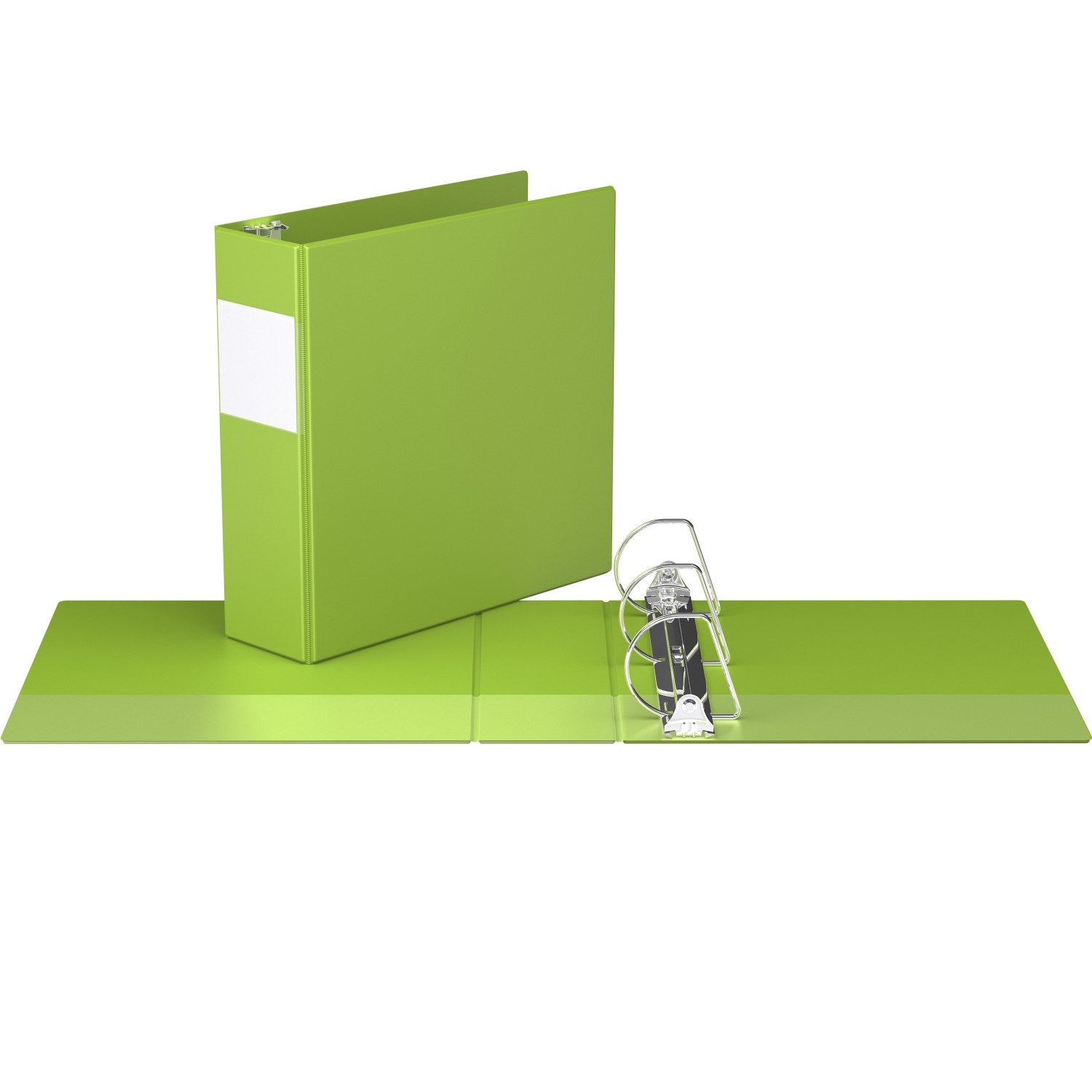 Davis Group Premium Economy D Ring Binder, 6 Pack, 3" - Lime Green