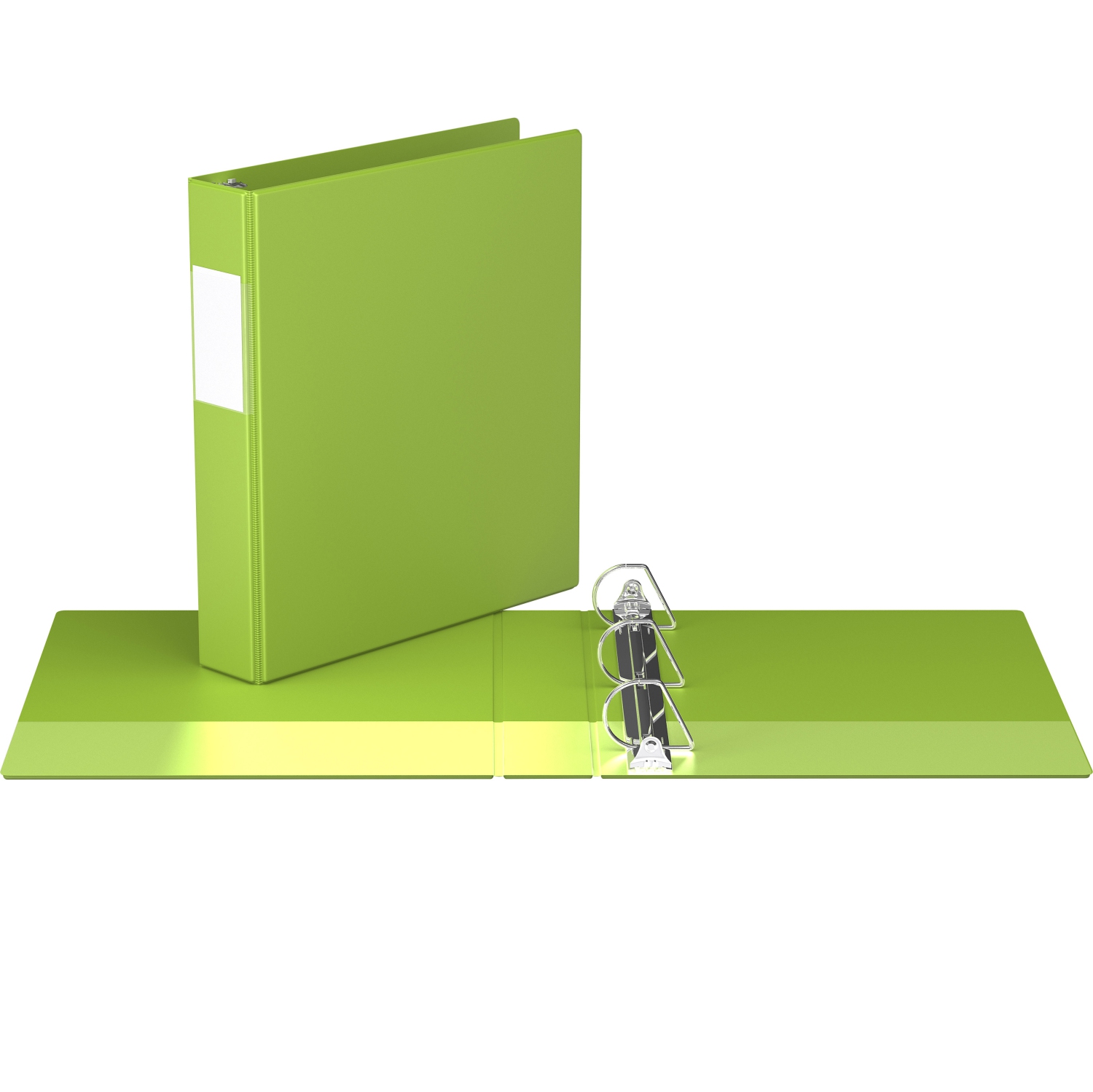 Davis Group Premium Economy D Ring Binder, 6 Pack, 1.5" - Lime Green