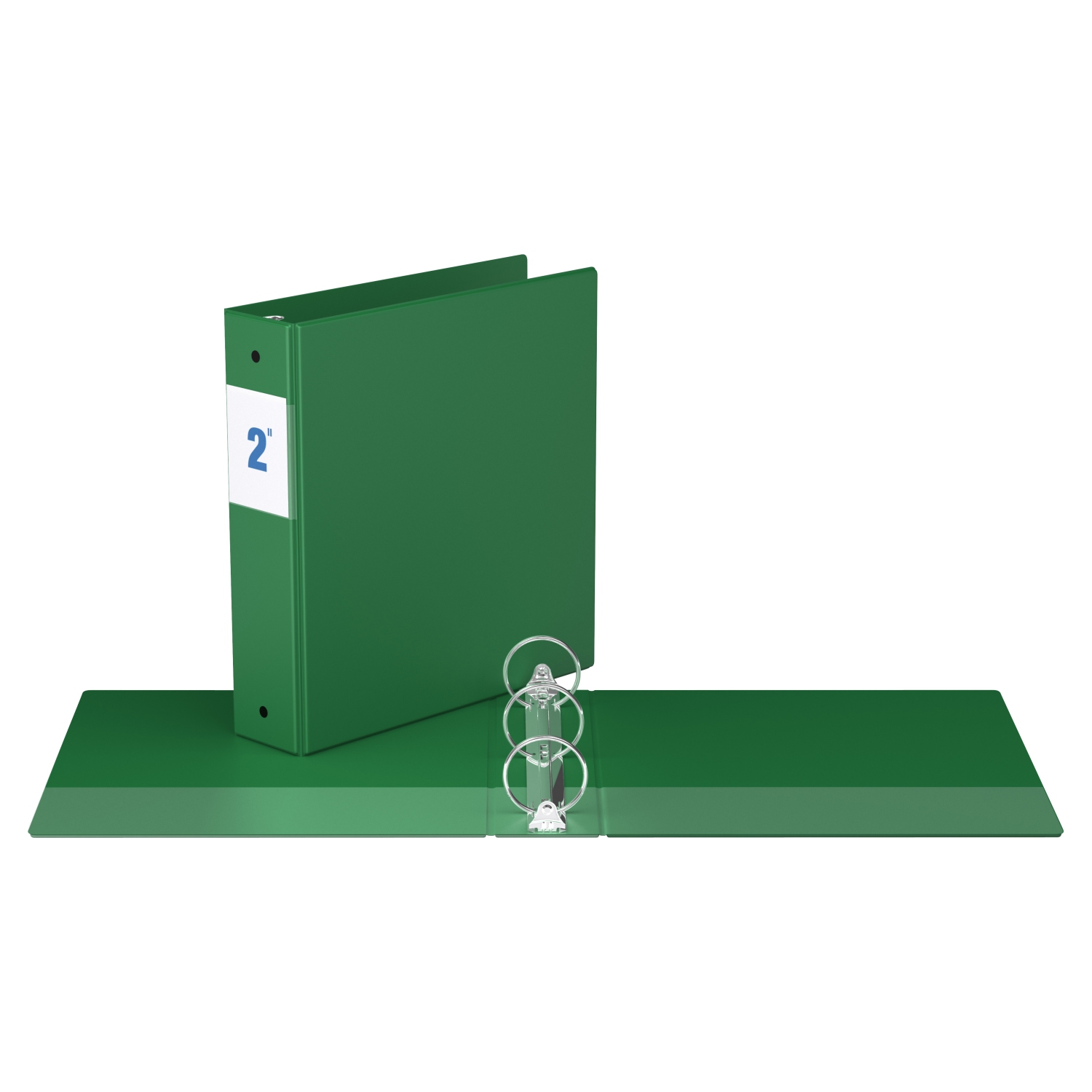 Davis Group Premium Economy Round Ring Binder, 6 Pack, 2" - Green