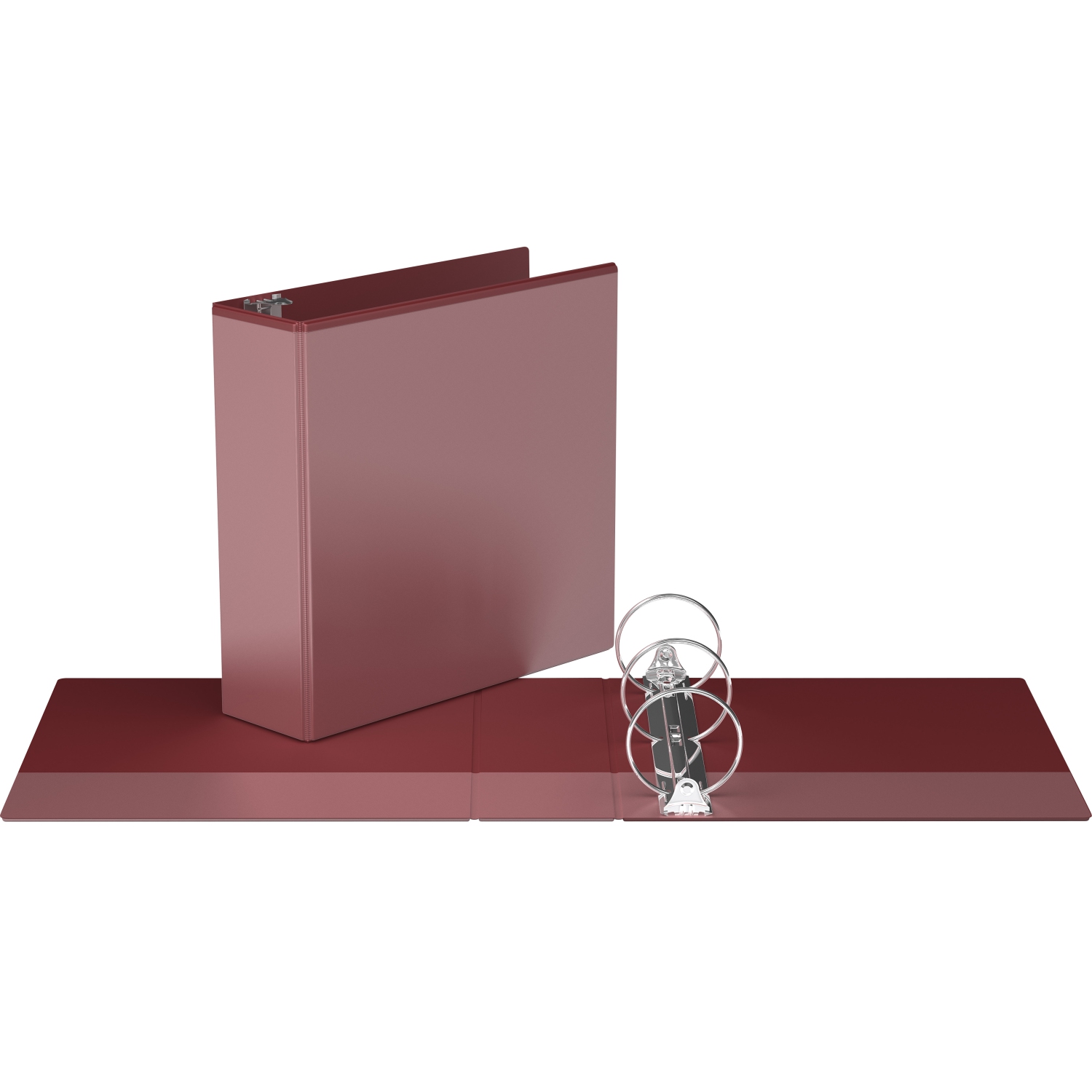 Davis Group Easyview® Premium Round Ring Customizable View Binder, 6 Pack, 3" - Burgundy