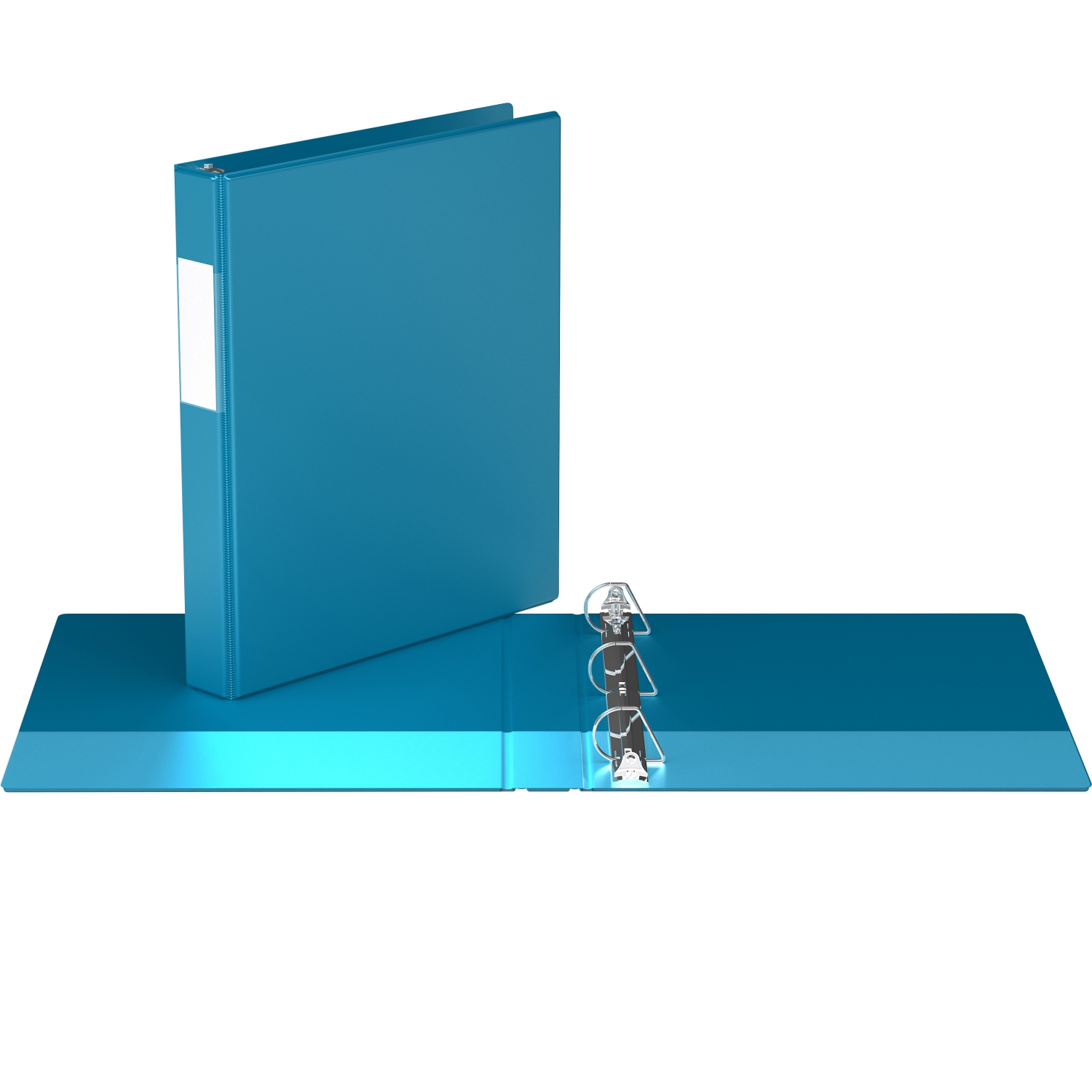 Davis Group Premium Economy D Ring Binder, 6 Pack, 1" - Turquoise Blue