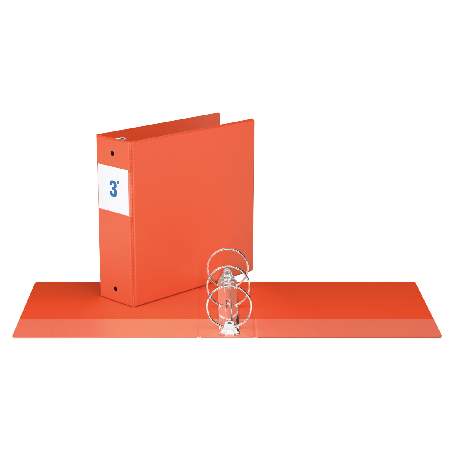 Davis Group Premium Economy Round Ring Binder, 6 Pack, 3" - Orange