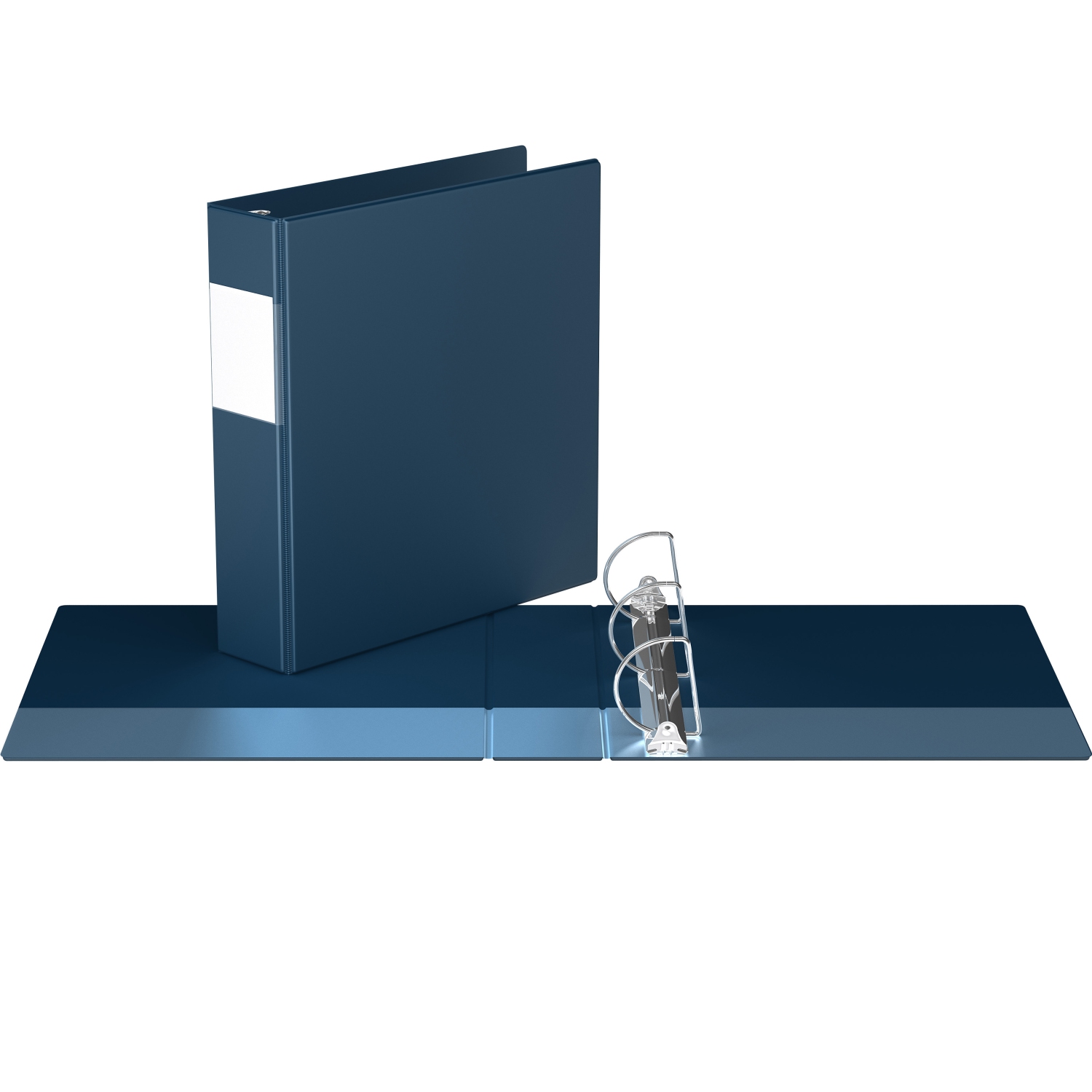 Super économie, Reliure à anneaux en “D” inclinés 2 po, paquet de 6 – Bleu Marine