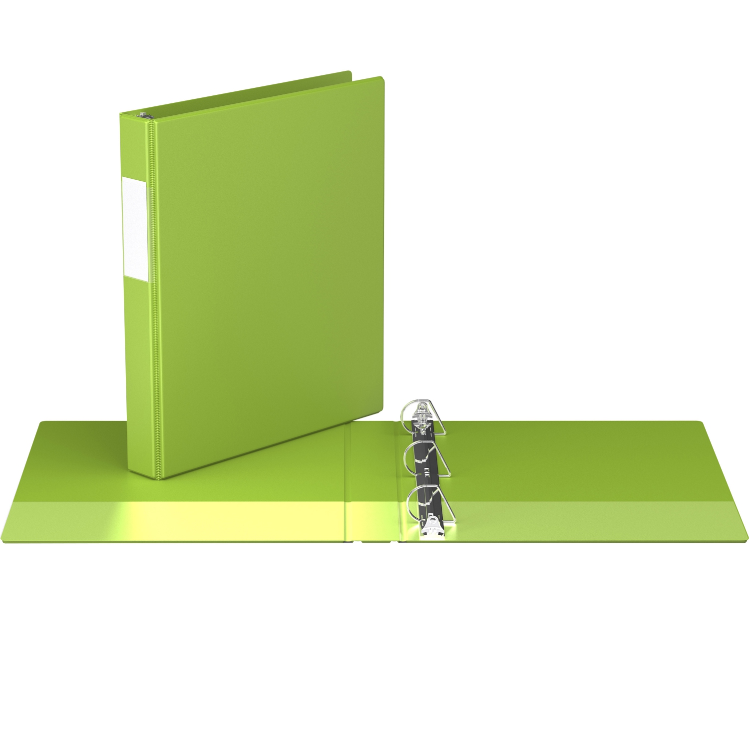 Davis Group Premium Economy D Ring Binder, 6 Pack, 1" - Lime Green