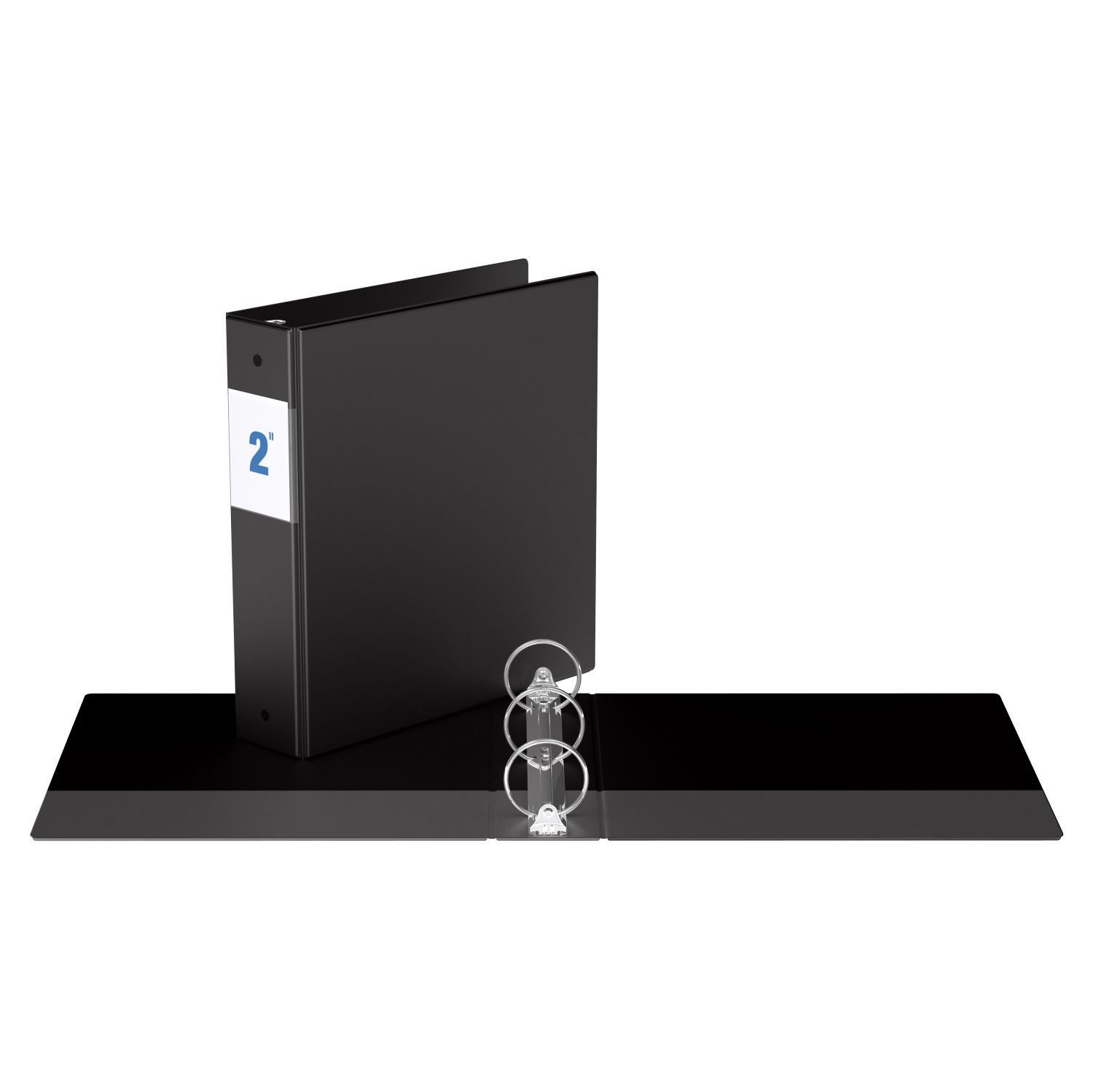 Davis Group Premium Economy Round Ring Binder, 6 Pack, 2" - Black