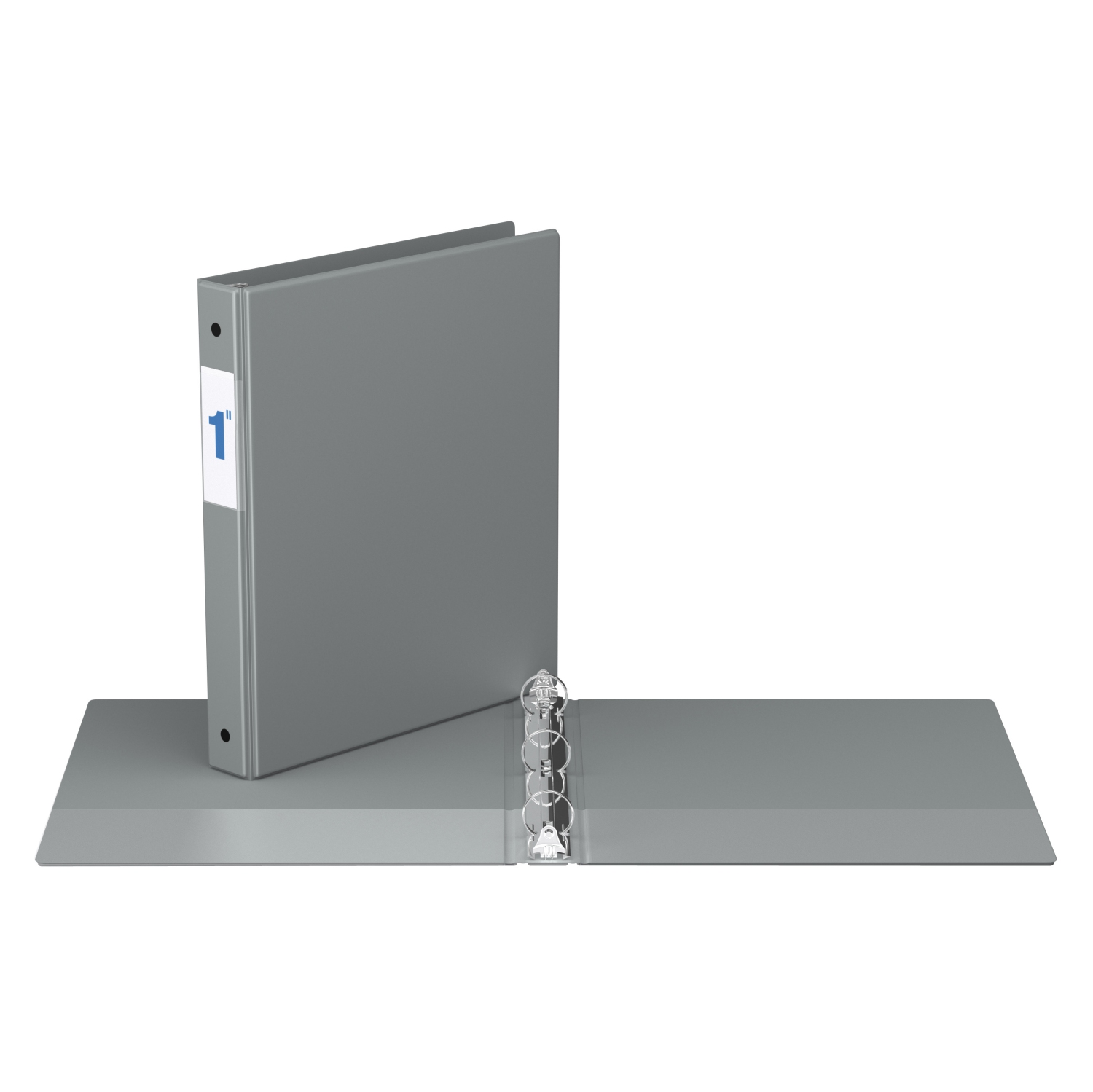 Davis Group Premium Economy Round Ring Binder, 6 Pack, 1"- Grey