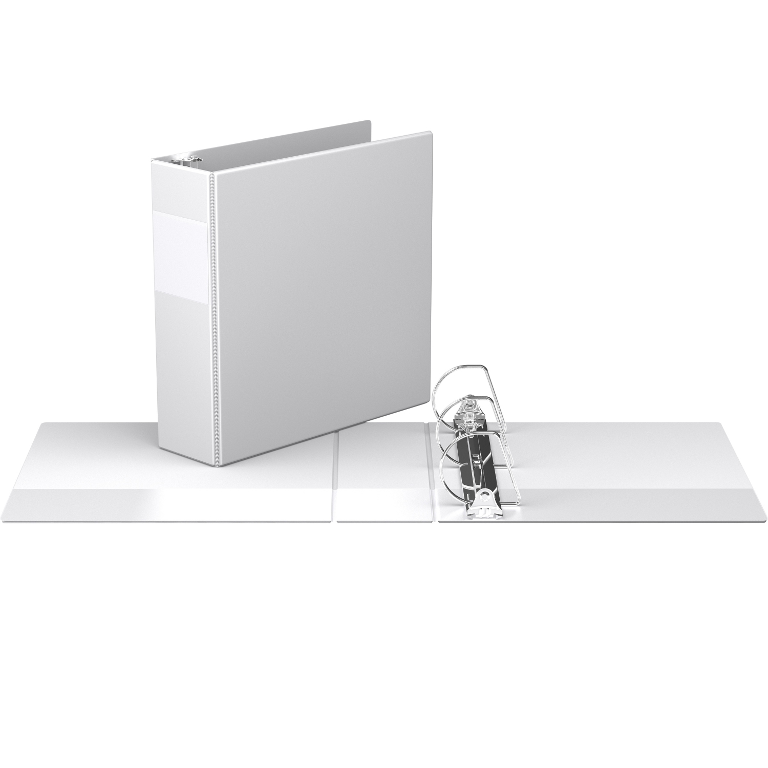 Davis Group Premium Economy D Ring Binder, 6 Pack, 3" - White