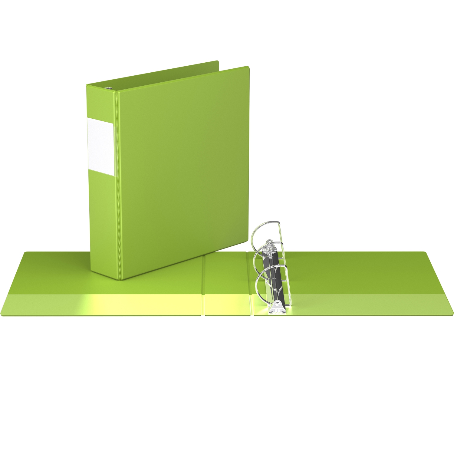 Davis Group Premium Economy D Ring Binder, 6 Pack, 2" - Lime Green