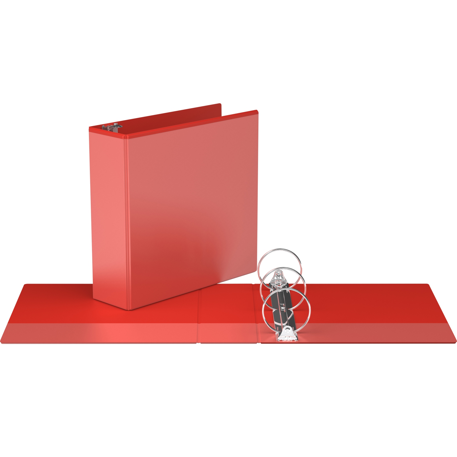 Davis Group Easyview® Premium Round Ring Customizable View Binder, 6 Pack, 3" - Red