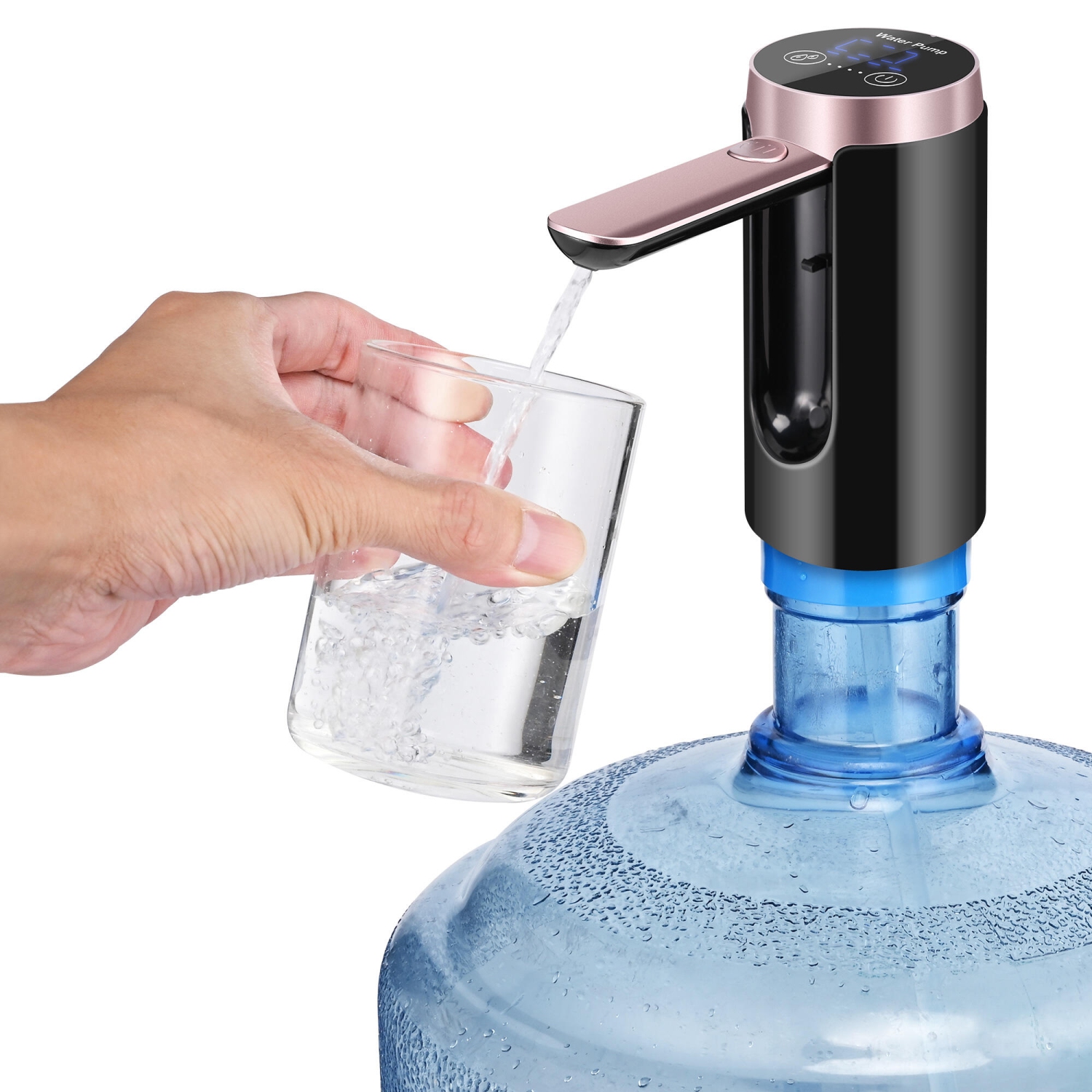 Pompe à bouteille d'eau 5 gallons pompe à eau potable électrique Distributeur  d'eau portable Usb Bouteille d'eau de charge Pompe à eau Bouteille d'eau  pour universel 2-5 gallons (