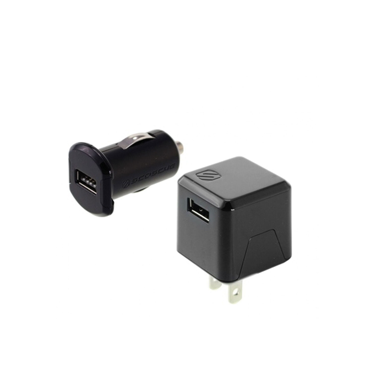 Kit combiné de chargeur mural et de voiture le kit revive 2,4 a comprend 1 chargeur mural et 1 chargeur de voiture noir 1 port chacun