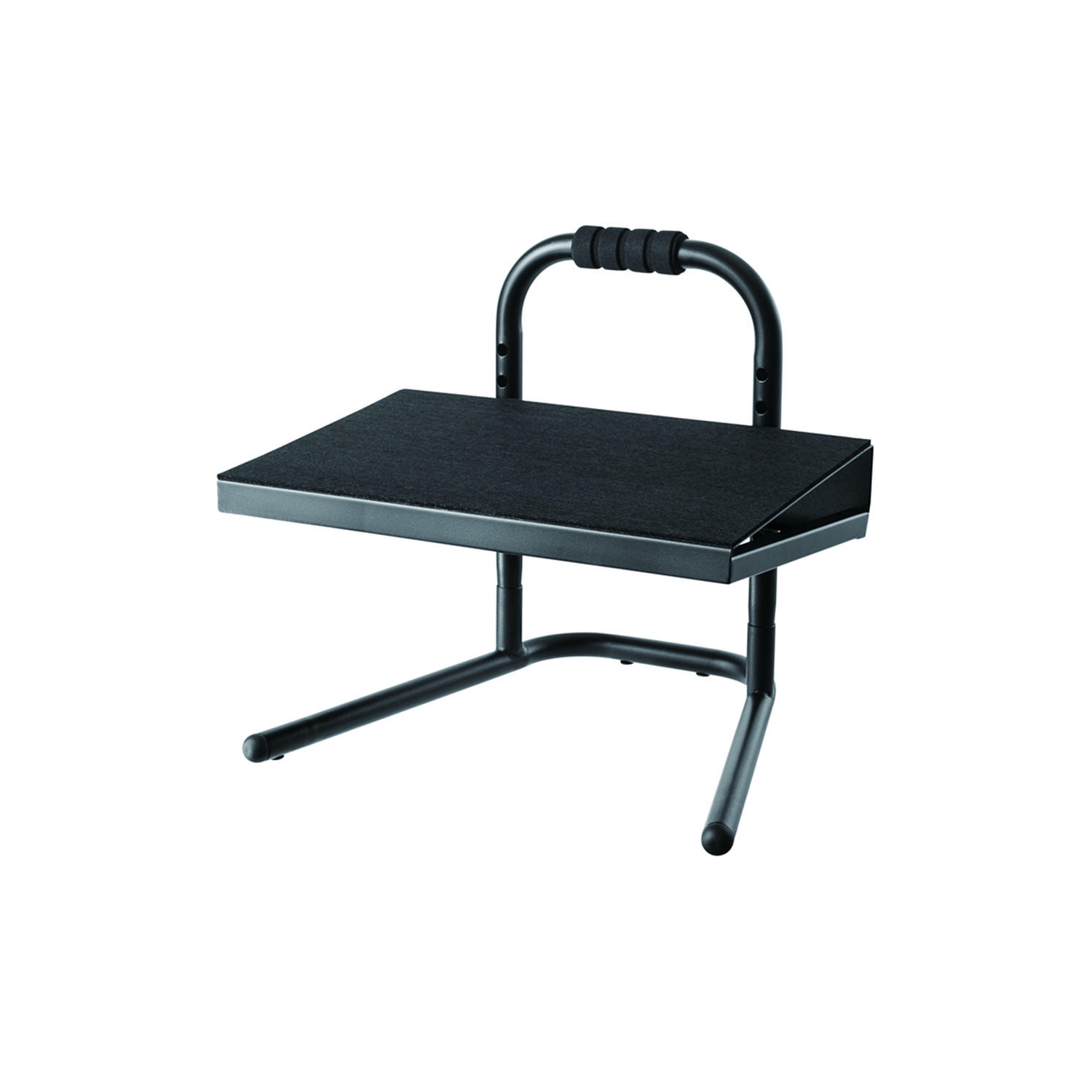 PrimeCables - Repose-pieds ergonomique tout en acier, 6 repose-pieds à plateforme réglable à hauteur relaxante, support pour 55 lb - Noir