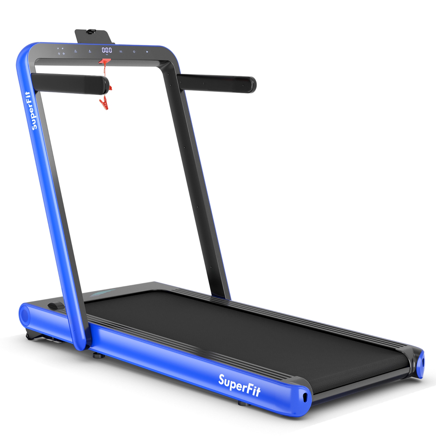 SuperFit 4.75HP 2 In 1 Folding Treadmill W/Remote APP Control Bluetooth
