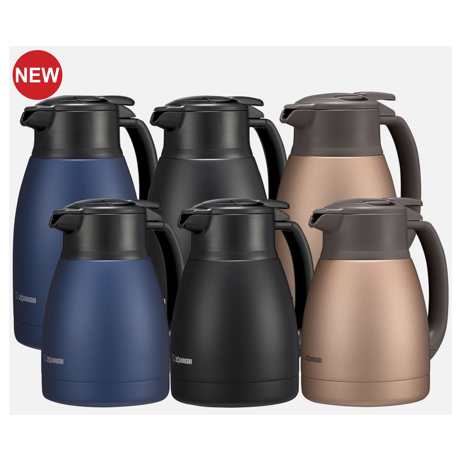 Carafe à aspirateur en acier inoxydable de 1,5 l SH-HC bleu marine mat de Zojirushi